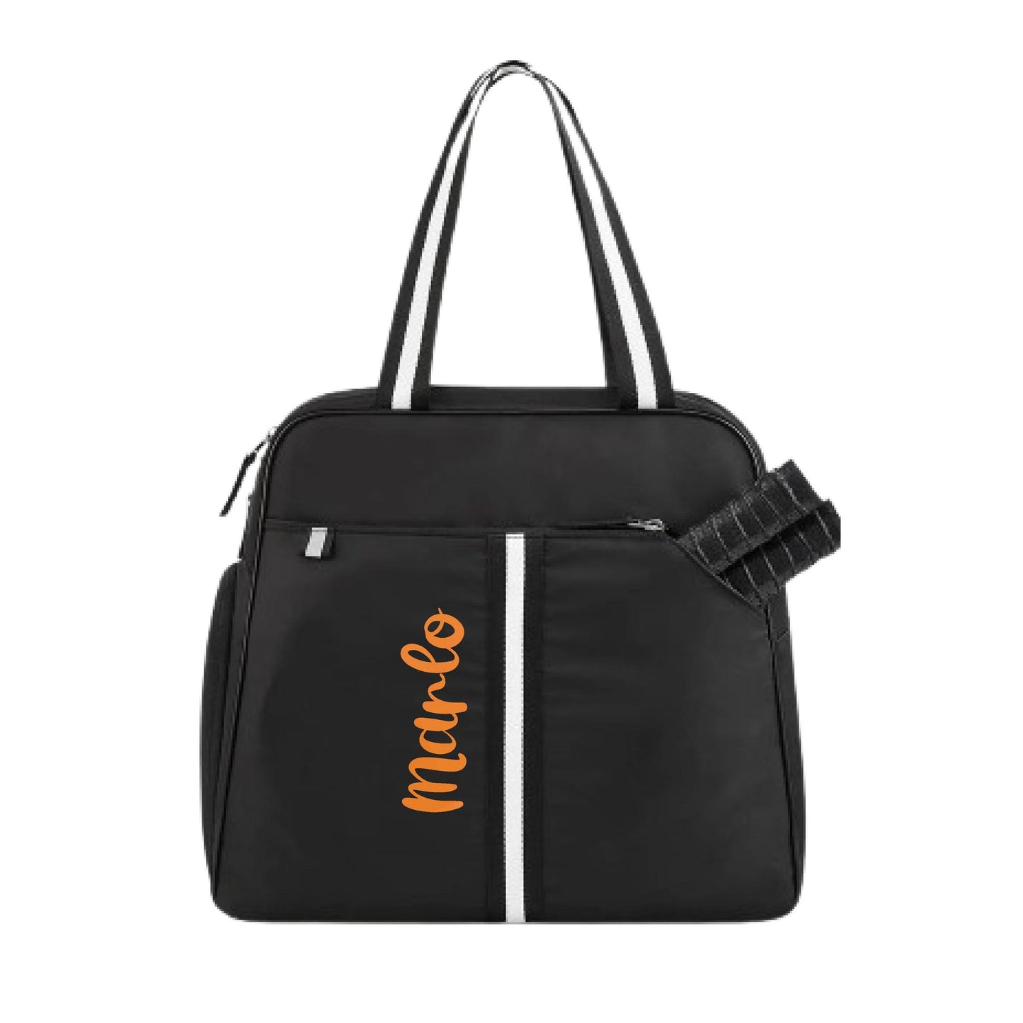 "Oxford" Black Pickleball Bag (Free Personalization) | Pickleball Sports Bag | Medium Size Court Bag
