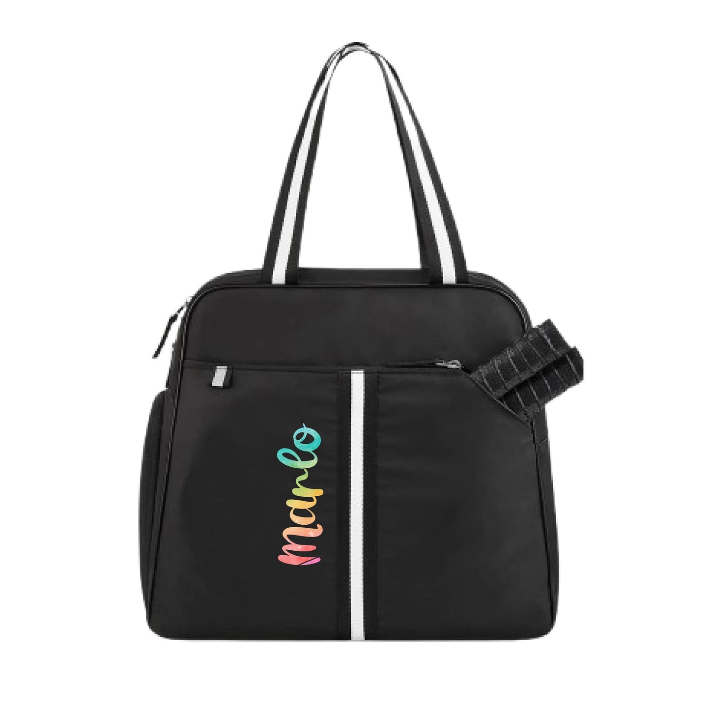 "Oxford" Black Pickleball Bag (Free Personalization) | Pickleball Sports Bag | Medium Size Court Bag