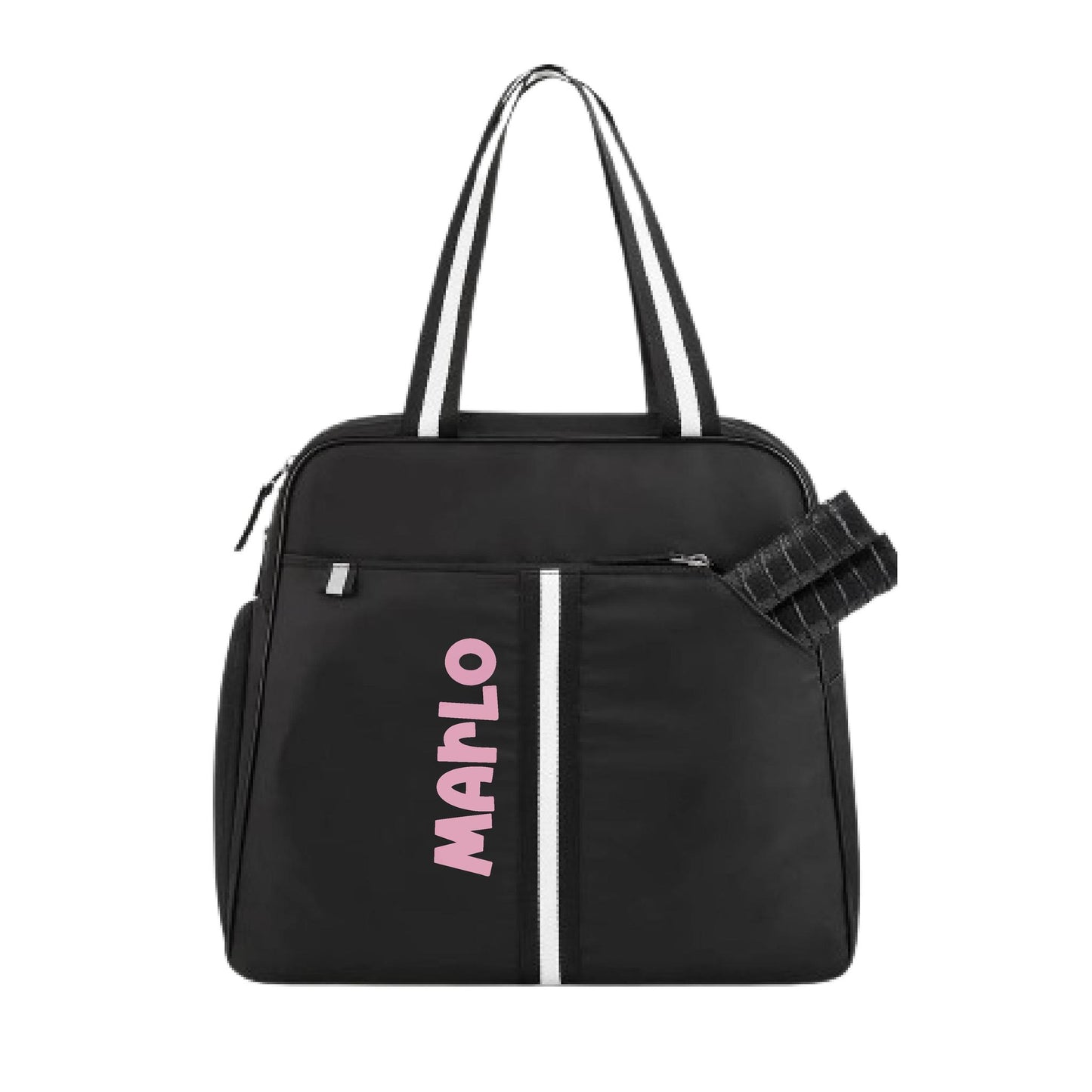 "Oxford" Black Pickleball Bag (Free Personalization) | Pickleball Sports Bag | Medium Size Court Bag