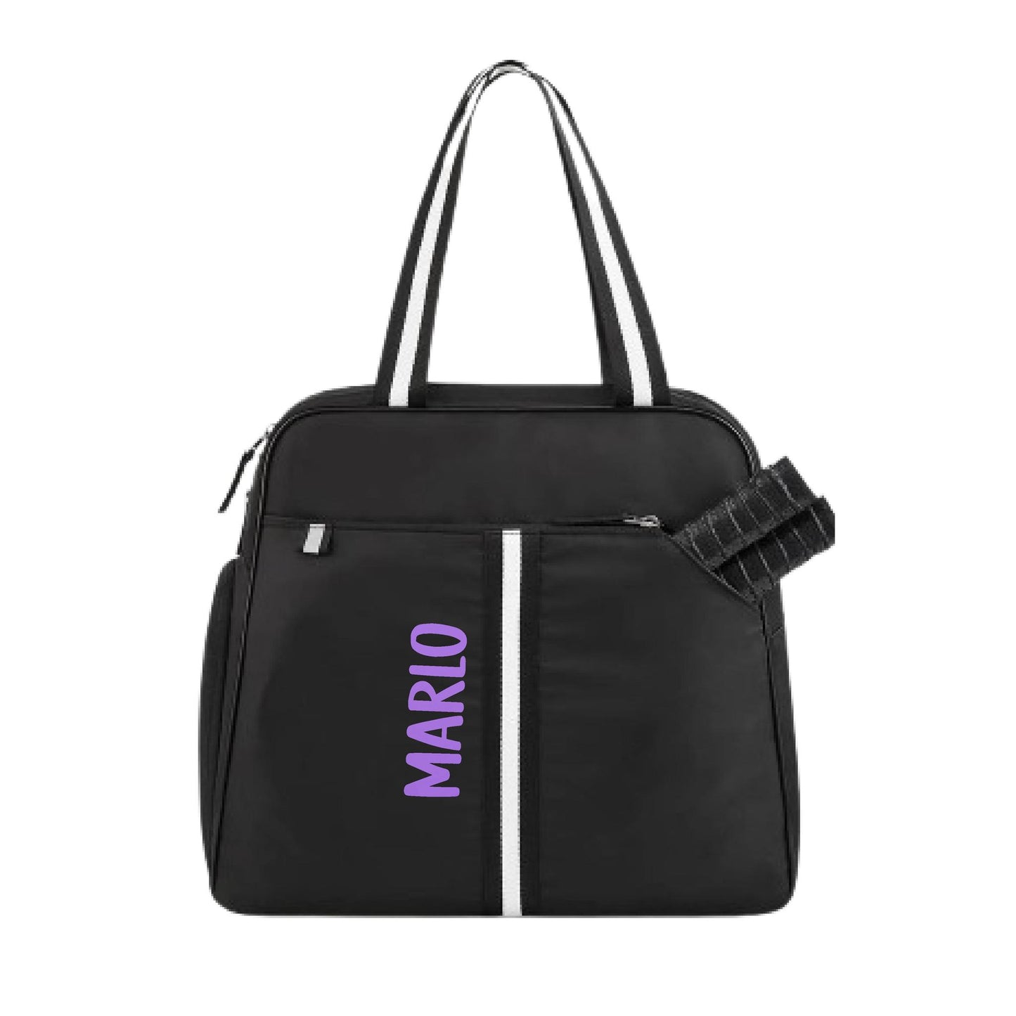 "Oxford" Black Pickleball Bag (Free Personalization) | Pickleball Sports Bag | Medium Size Court Bag