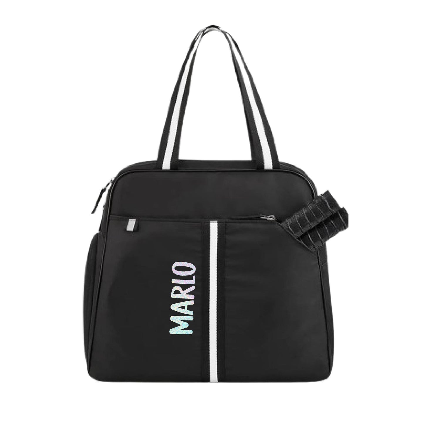 "Oxford" Black Pickleball Bag (Free Personalization) | Pickleball Sports Bag | Medium Size Court Bag