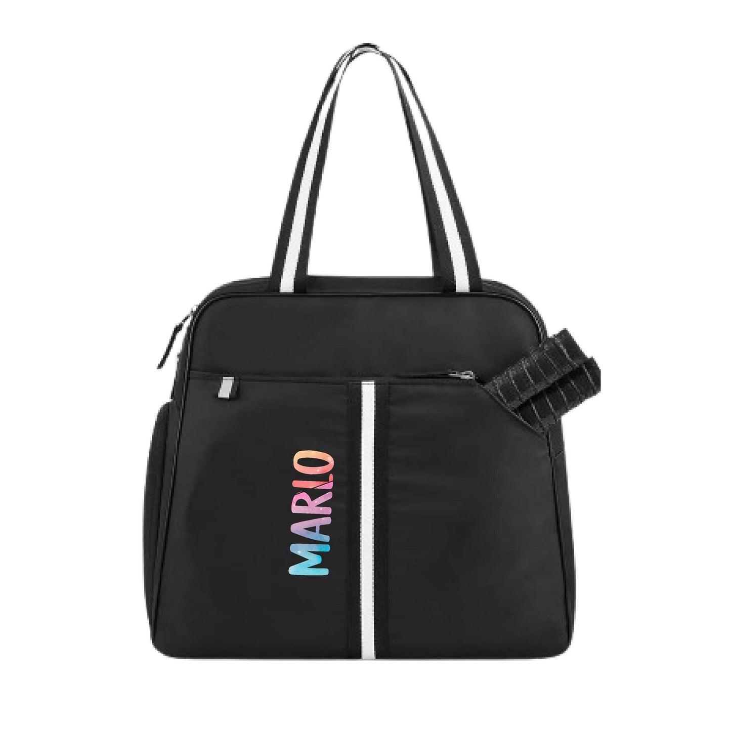 "Oxford" Black Pickleball Bag (Free Personalization) | Pickleball Sports Bag | Medium Size Court Bag