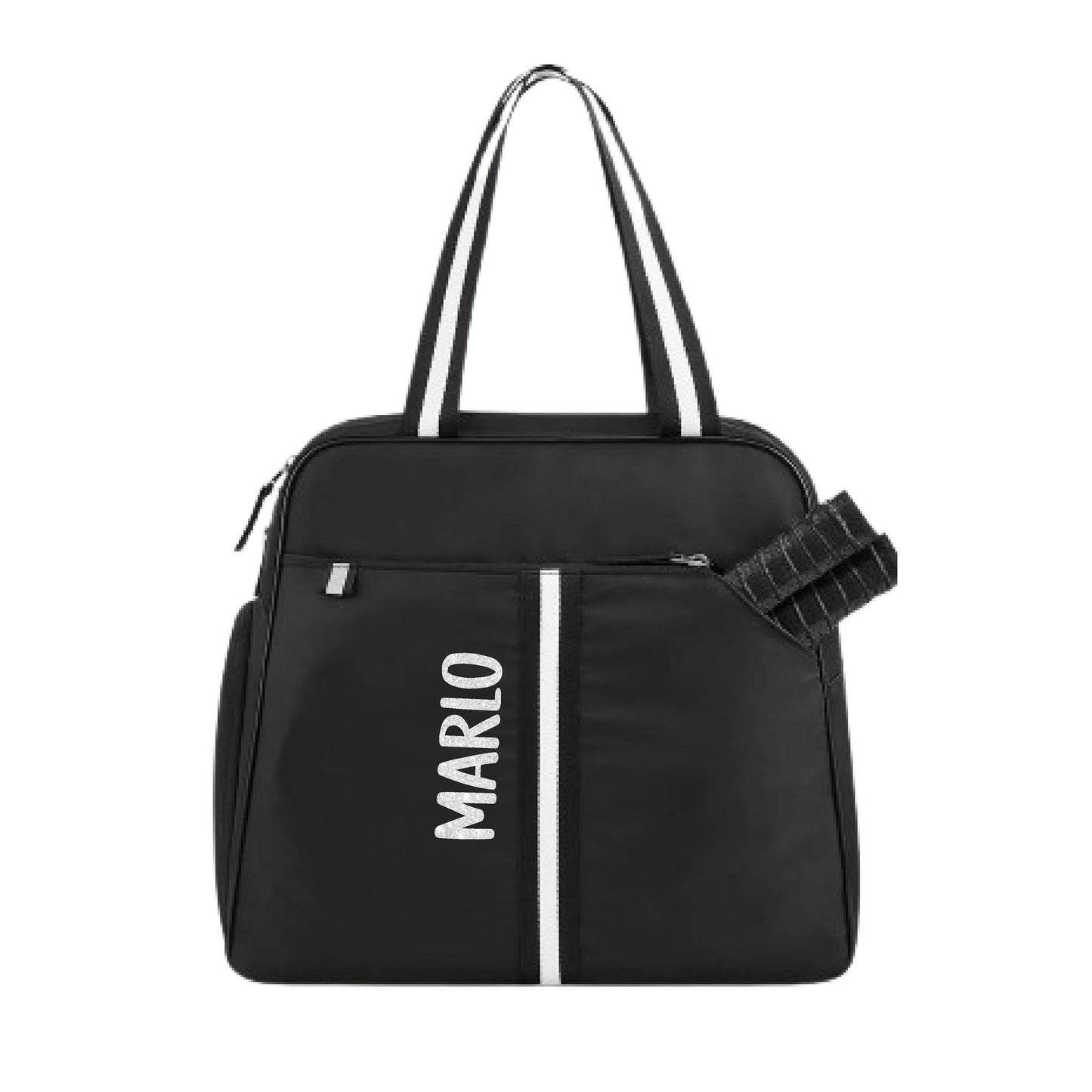 "Oxford" Black Pickleball Bag (Free Personalization) | Pickleball Sports Bag | Medium Size Court Bag