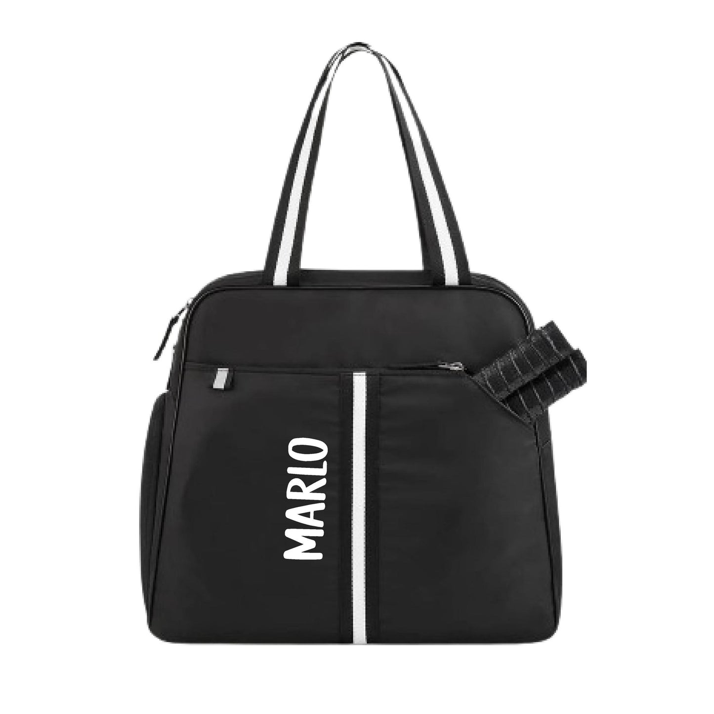 "Oxford" Black Pickleball Bag (Free Personalization) | Pickleball Sports Bag | Medium Size Court Bag