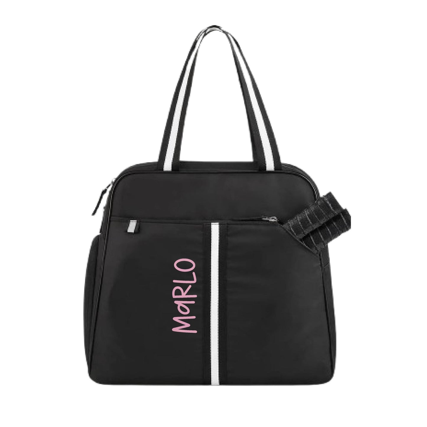 "Oxford" Black Pickleball Bag (Free Personalization) | Pickleball Sports Bag | Medium Size Court Bag