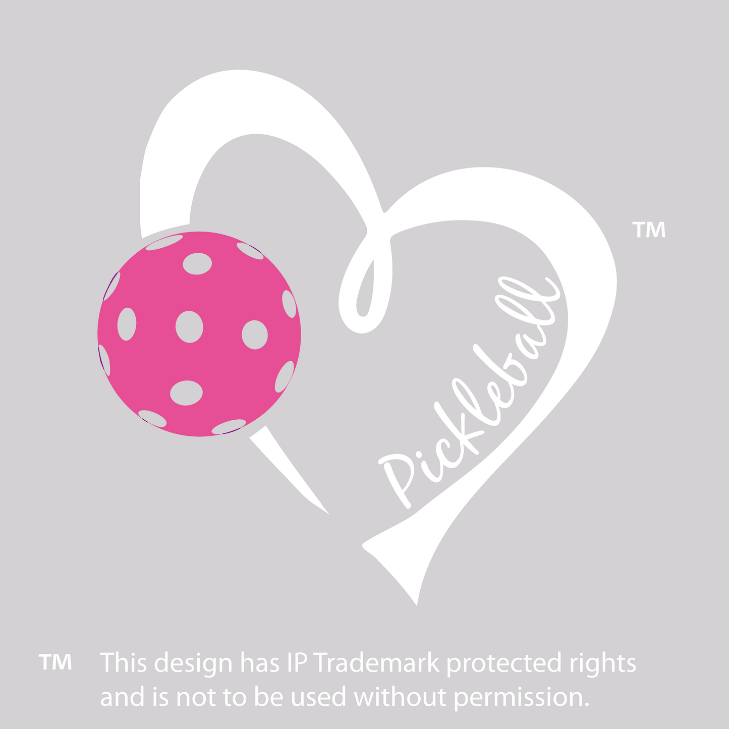 Pickleball Love (Pink & Purple) | Pickleball Car Decal And Pickleball Sticker