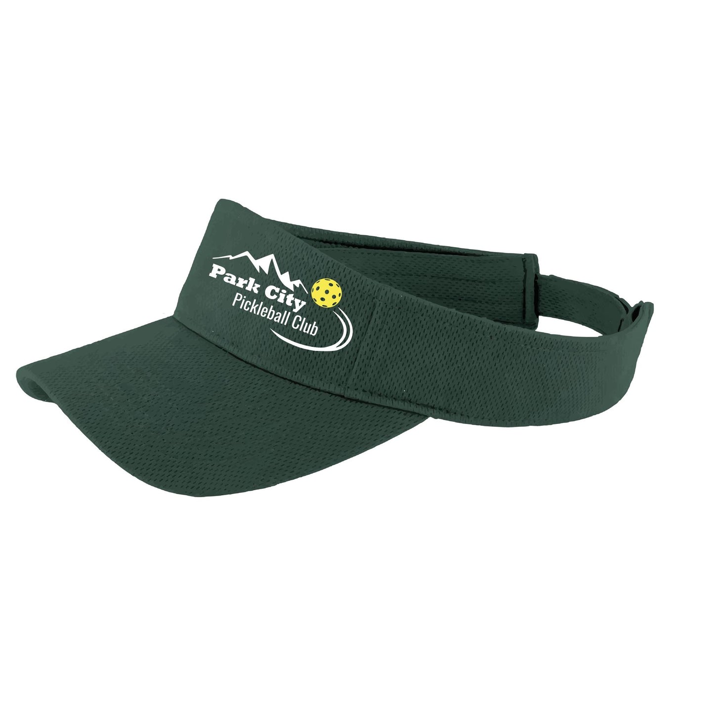Park City Pickleball Club (Custom) | Pickleball Visors | Moisture Wicking 100% Polyester