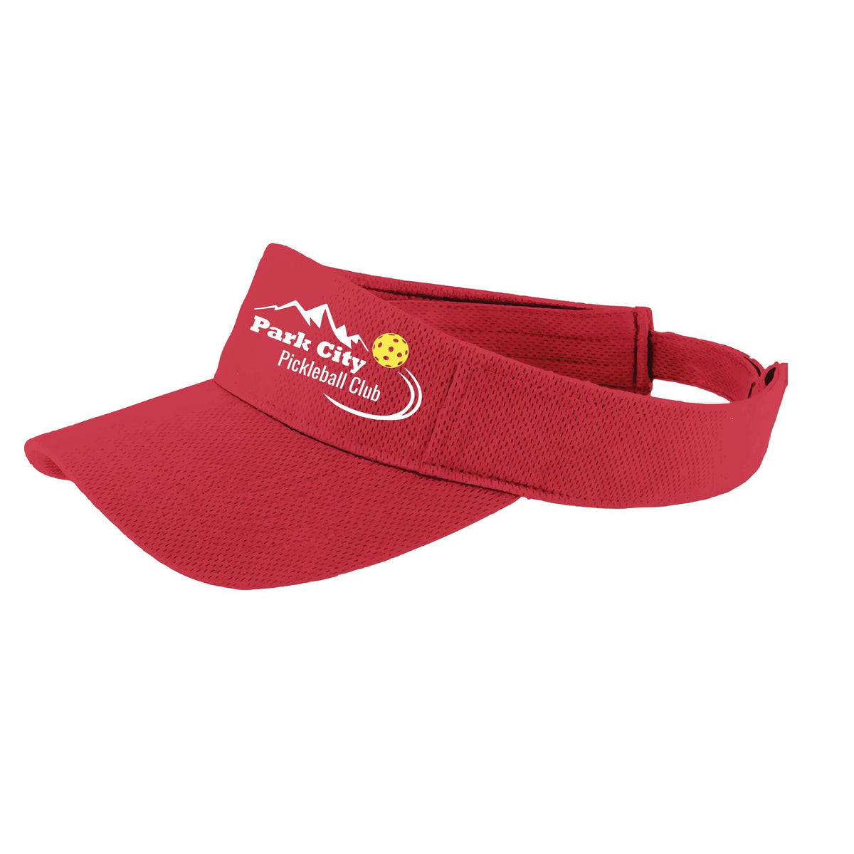 Park City Pickleball Club (Custom) | Pickleball Visors | Moisture Wicking 100% Polyester