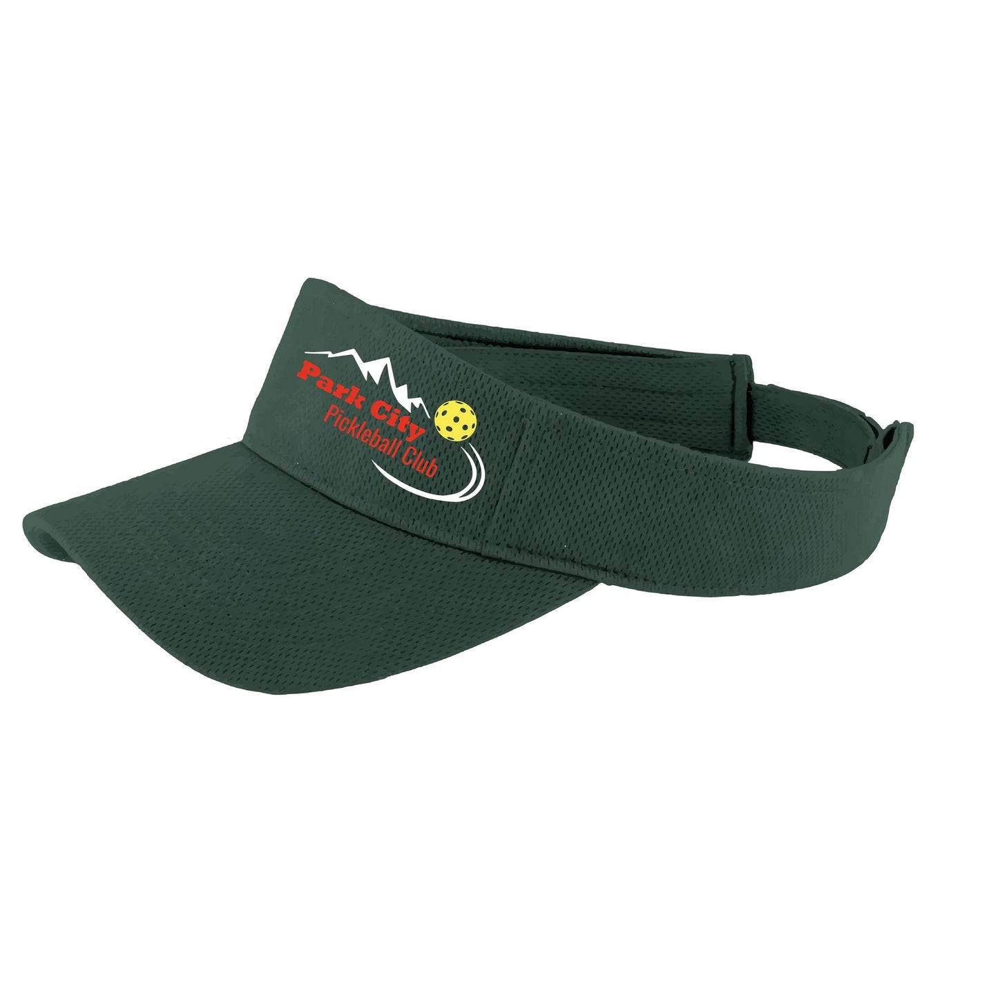 Park City Pickleball Club (Custom) | Pickleball Visors | Moisture Wicking 100% Polyester