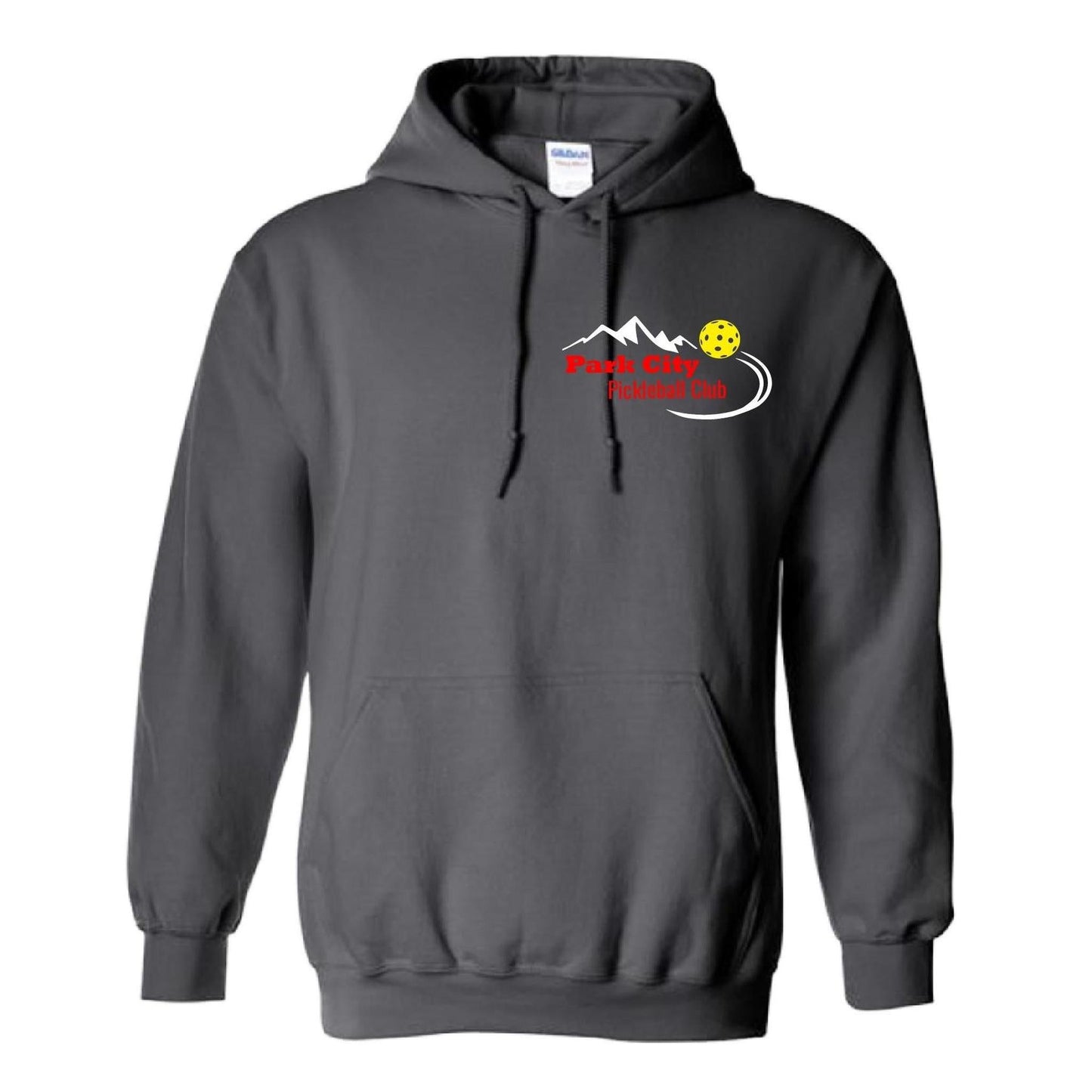 Park City Pickleball Club (Red Words) | Unisex Hoodie Pickleball Sweatshirt | 50% Cotton 50% Polyester