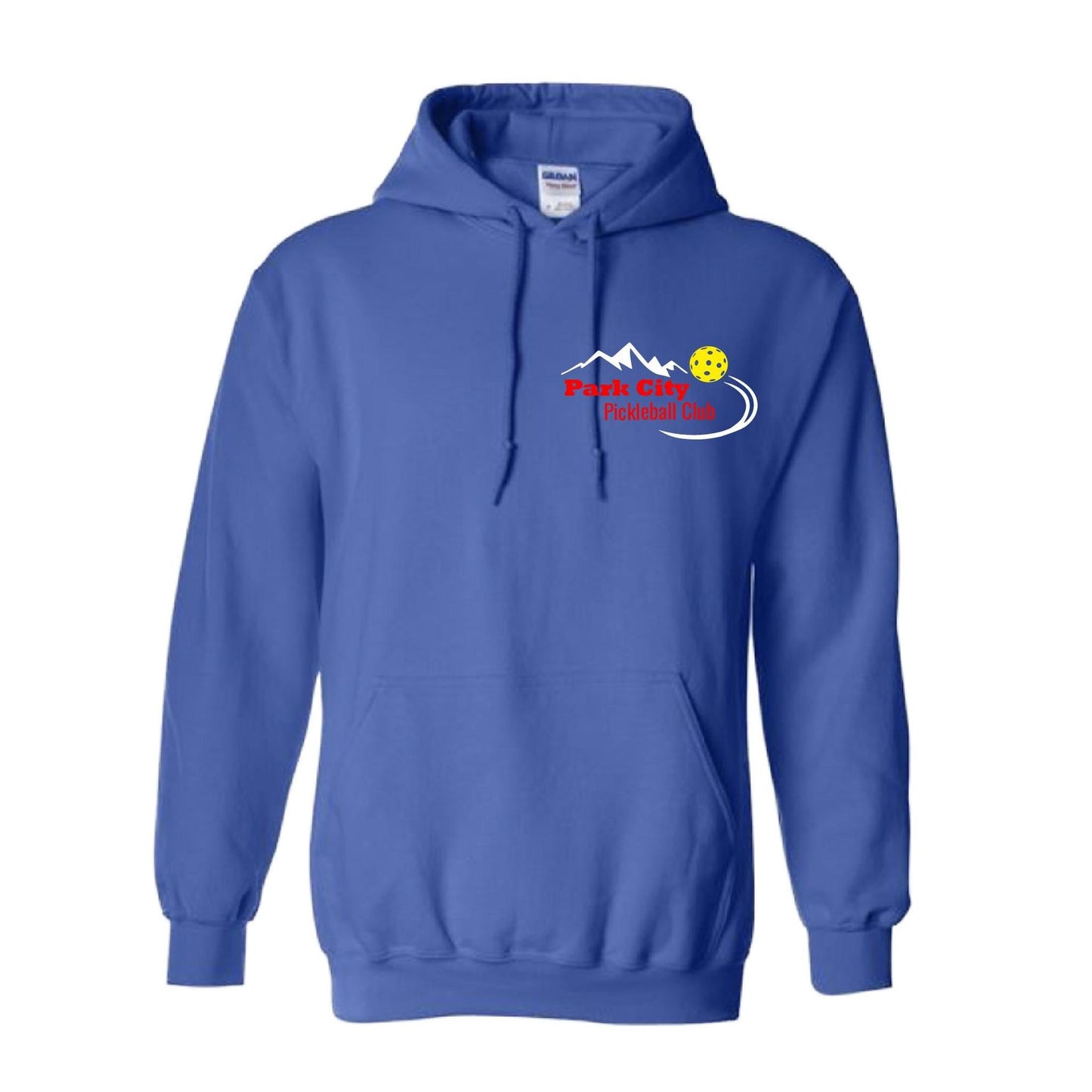 Park City Pickleball Club (Red Words) | Unisex Hoodie Pickleball Sweatshirt | 50% Cotton 50% Polyester