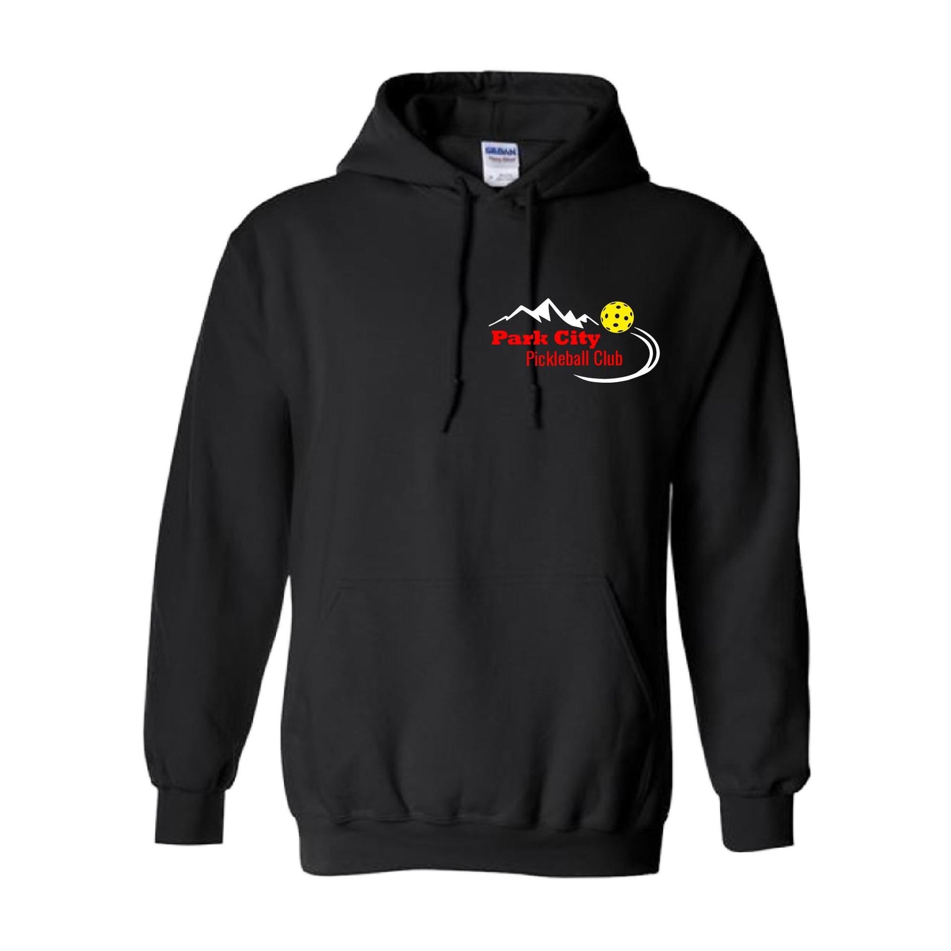Park City Pickleball Club (Red Words) | Unisex Hoodie Pickleball Sweatshirt | 50% Cotton 50% Polyester