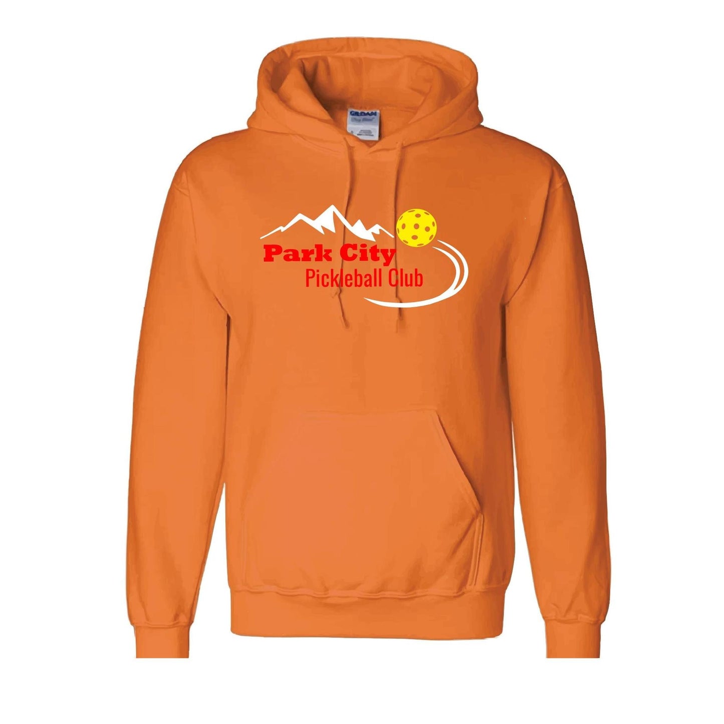 Park City Pickleball Club (Red Words) | Unisex Hoodie Pickleball Sweatshirt | 50% Cotton 50% Polyester