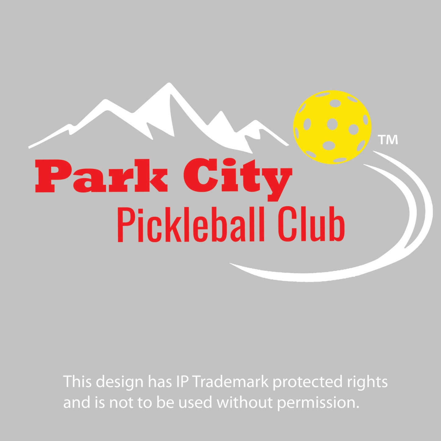 Park City Pickleball Club (Red Words) | Youth Long Sleeve Pickleball Performance T-Shirts | 100% Polyester