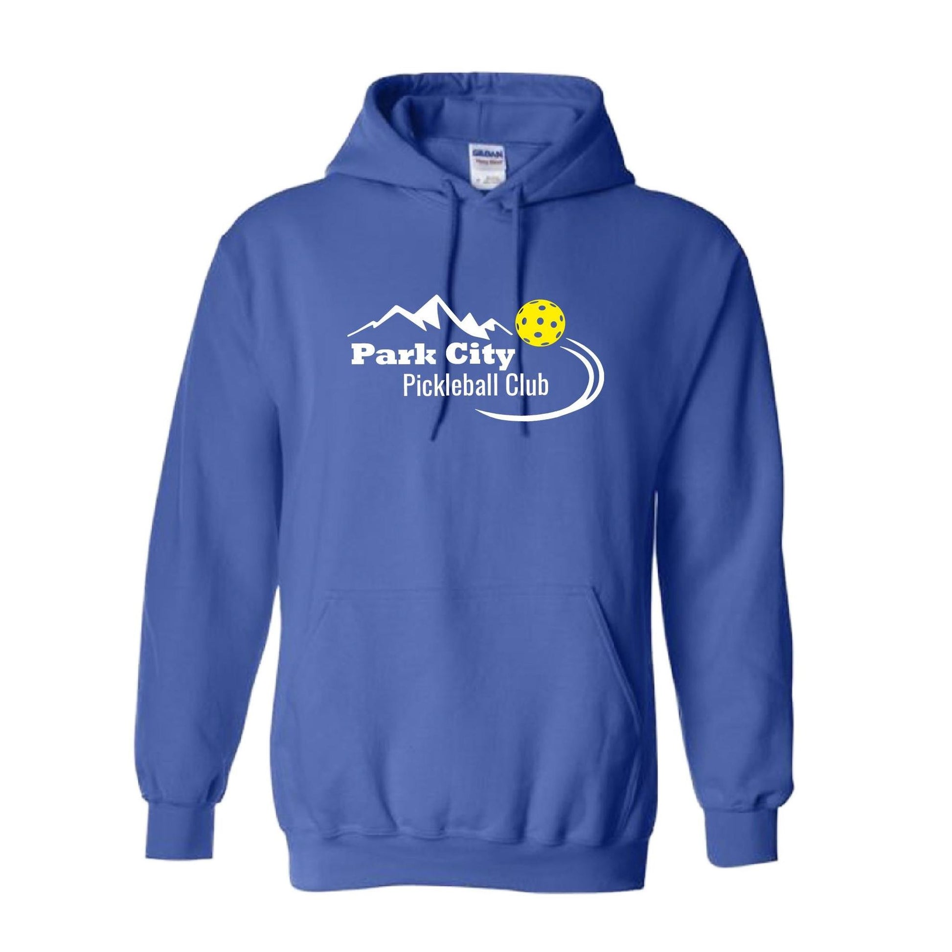 Park City Pickleball Club (White Words) | Unisex Hoodie Pickleball Sweatshirt | 50% Cotton 50% Polyester