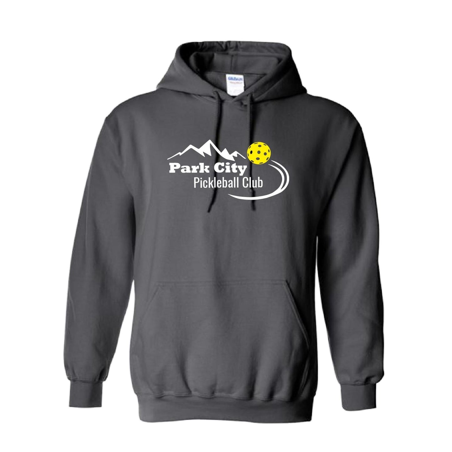 Park City Pickleball Club (White Words) | Unisex Hoodie Pickleball Sweatshirt | 50% Cotton 50% Polyester