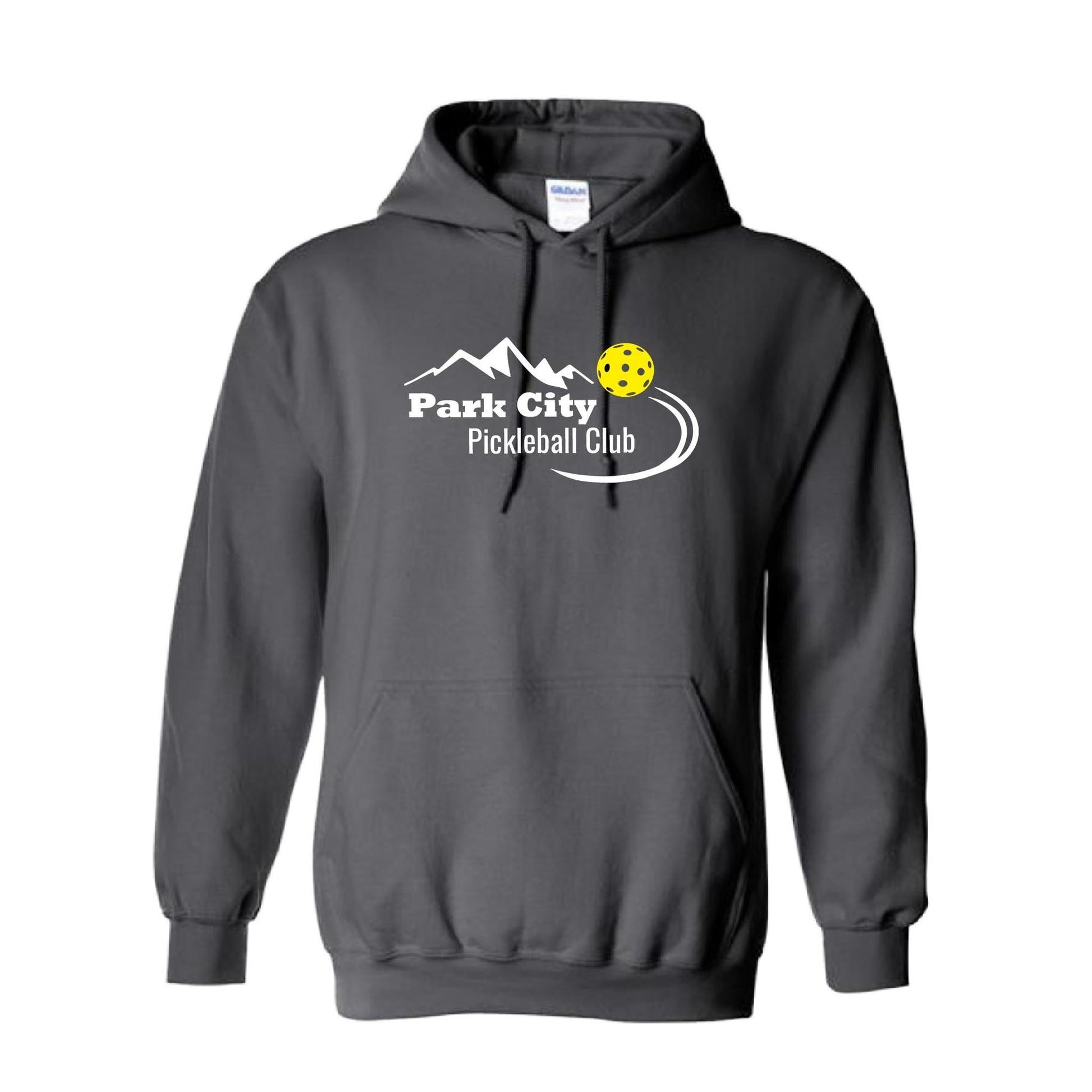 Park City Pickleball Club (White Words) | Unisex Hoodie Pickleball Sweatshirt | 50% Cotton 50% Polyester