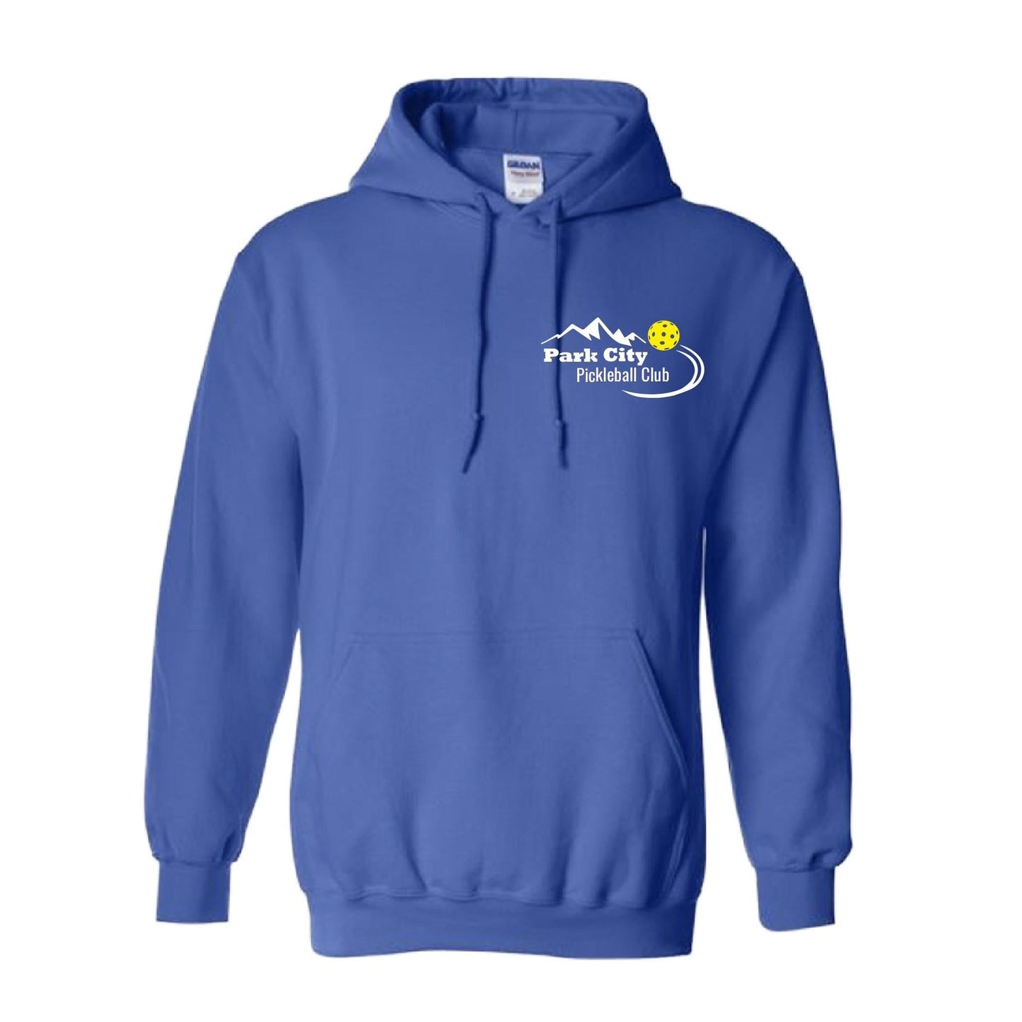 Park City Pickleball Club (White Words) | Unisex Hoodie Pickleball Sweatshirt | 50% Cotton 50% Polyester
