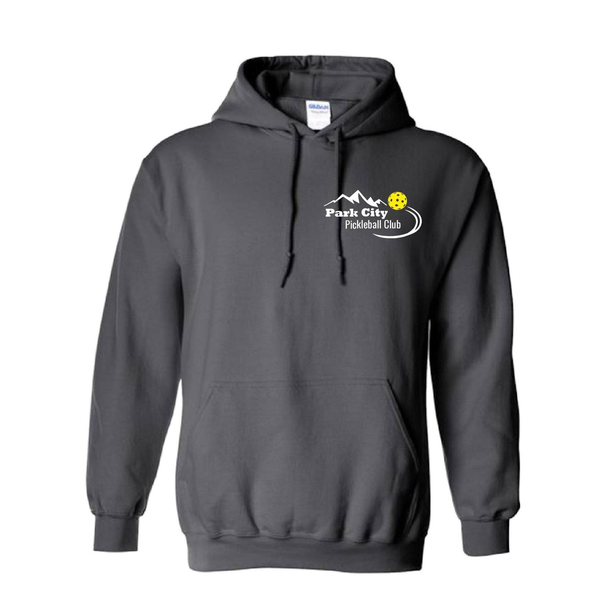 Park City Pickleball Club (White Words) | Unisex Hoodie Pickleball Sweatshirt | 50% Cotton 50% Polyester