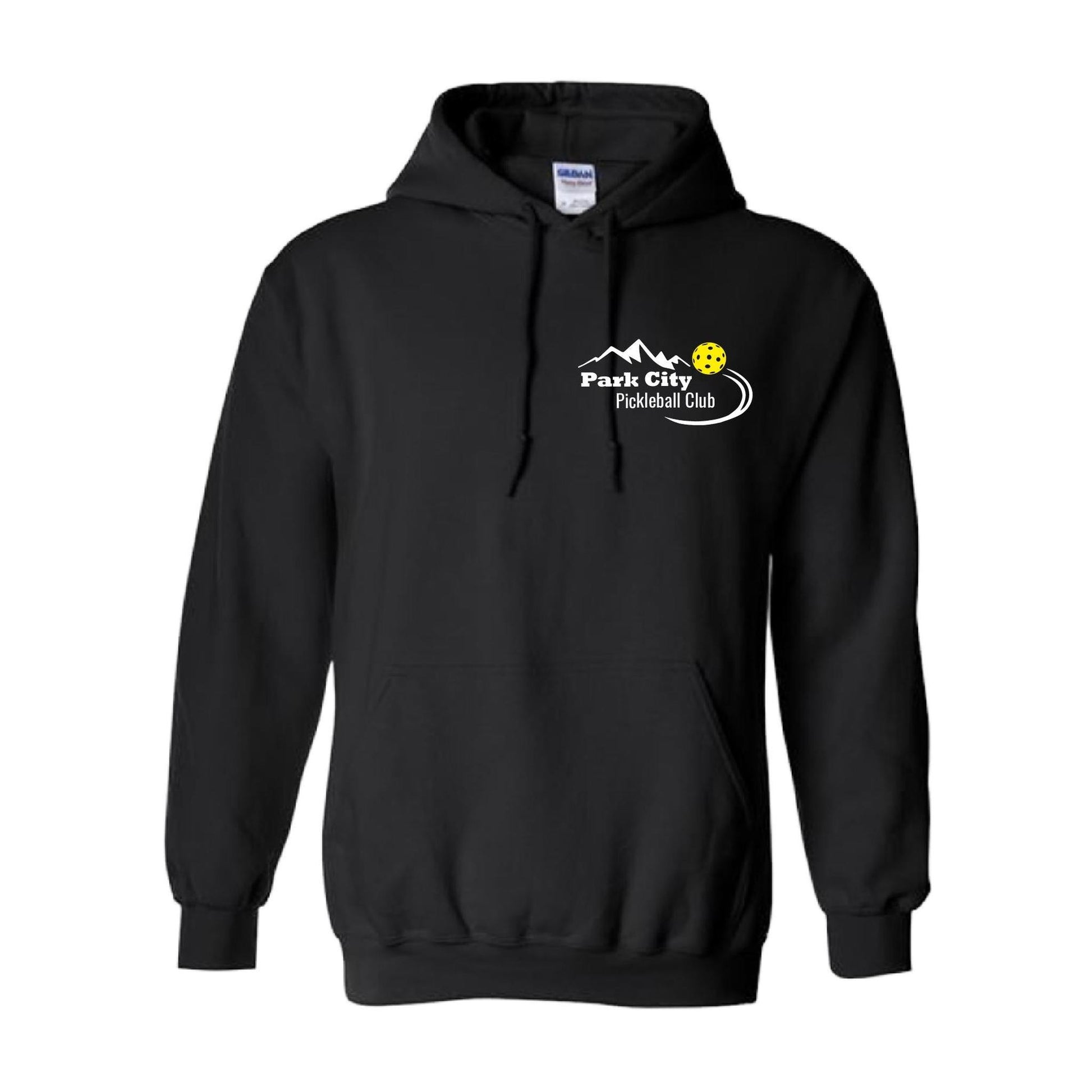Park City Pickleball Club (White Words) | Unisex Hoodie Pickleball Sweatshirt | 50% Cotton 50% Polyester