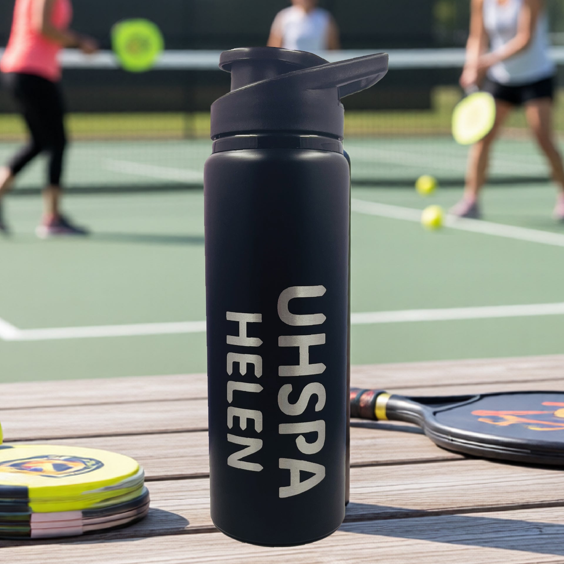 Personalized High School Pickleball Team Tumbler – 25 oz Aluminum Water Bottle Set of 5