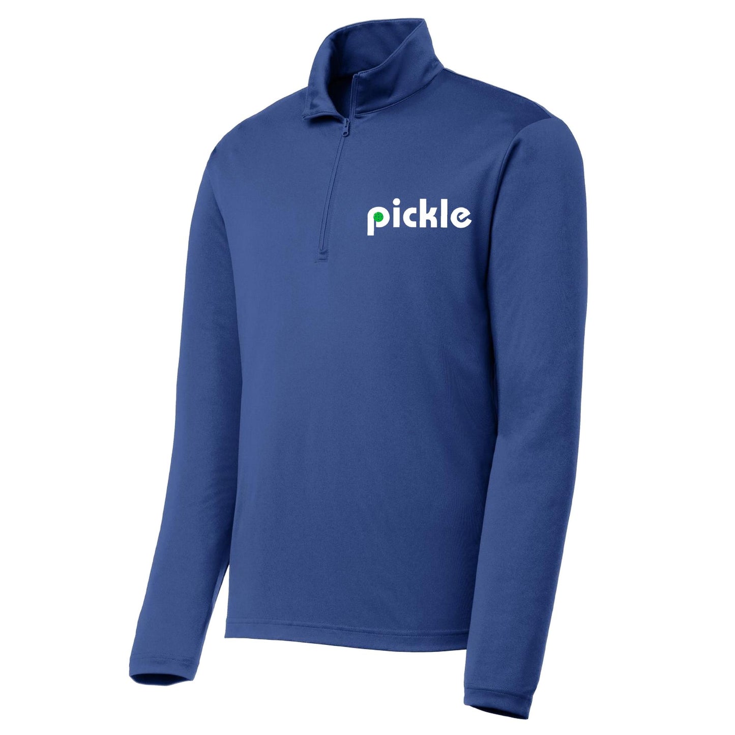 Pickle (Custom) | Men's 1/4 Zip Long Sleeve Pullover Athletic Performance Shirt | 100% Polyester