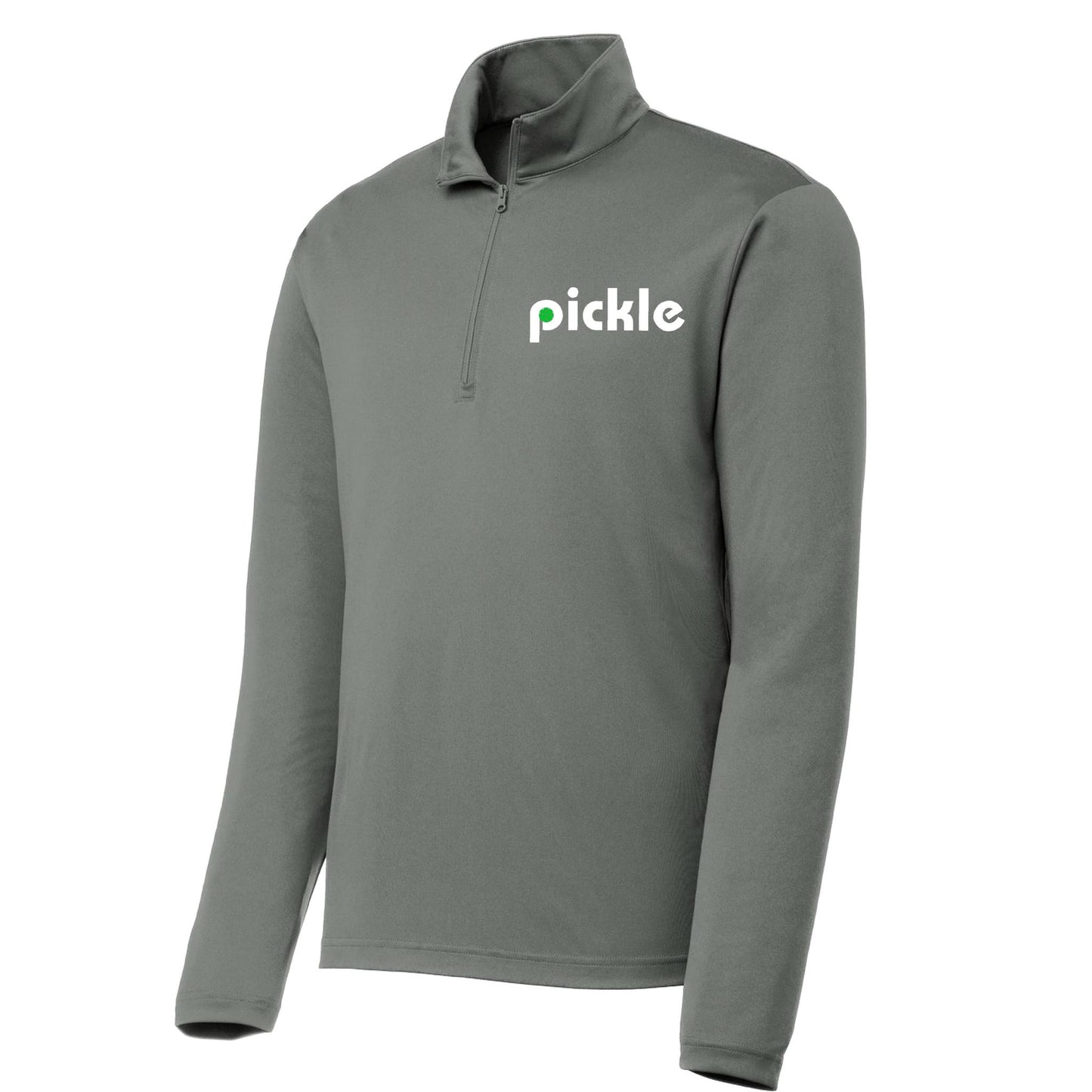 Pickle (Custom) | Men's 1/4 Zip Long Sleeve Pullover Athletic Performance Shirt | 100% Polyester