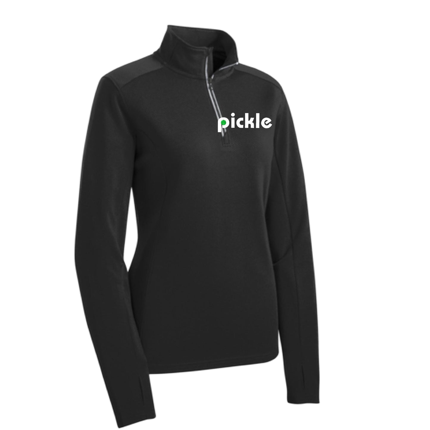 Pickle (Custom) | Women's 1/4 Zip Pullover Athletic Performance Shirt | 100% Polyester