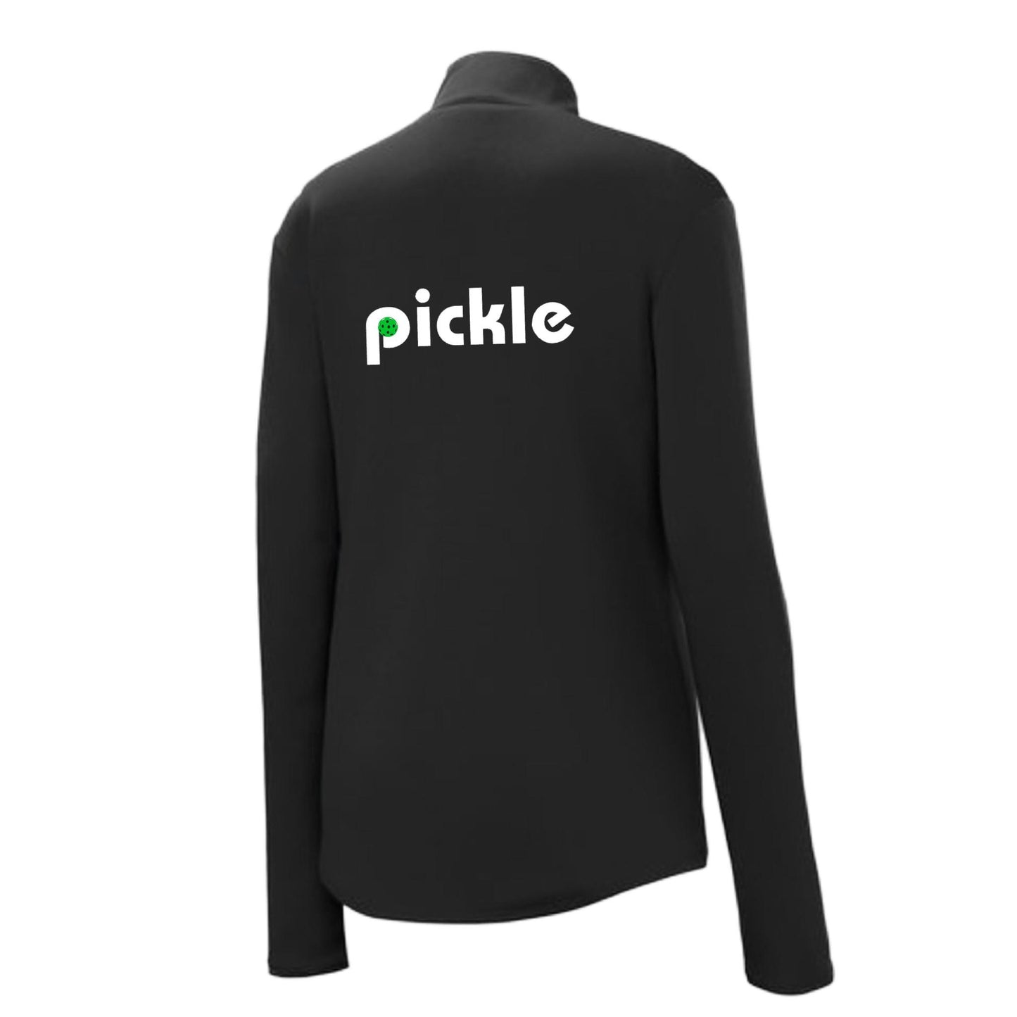 Pickle (Custom) | Women's 1/4 Zip Pullover Athletic Performance Shirt | 100% Polyester