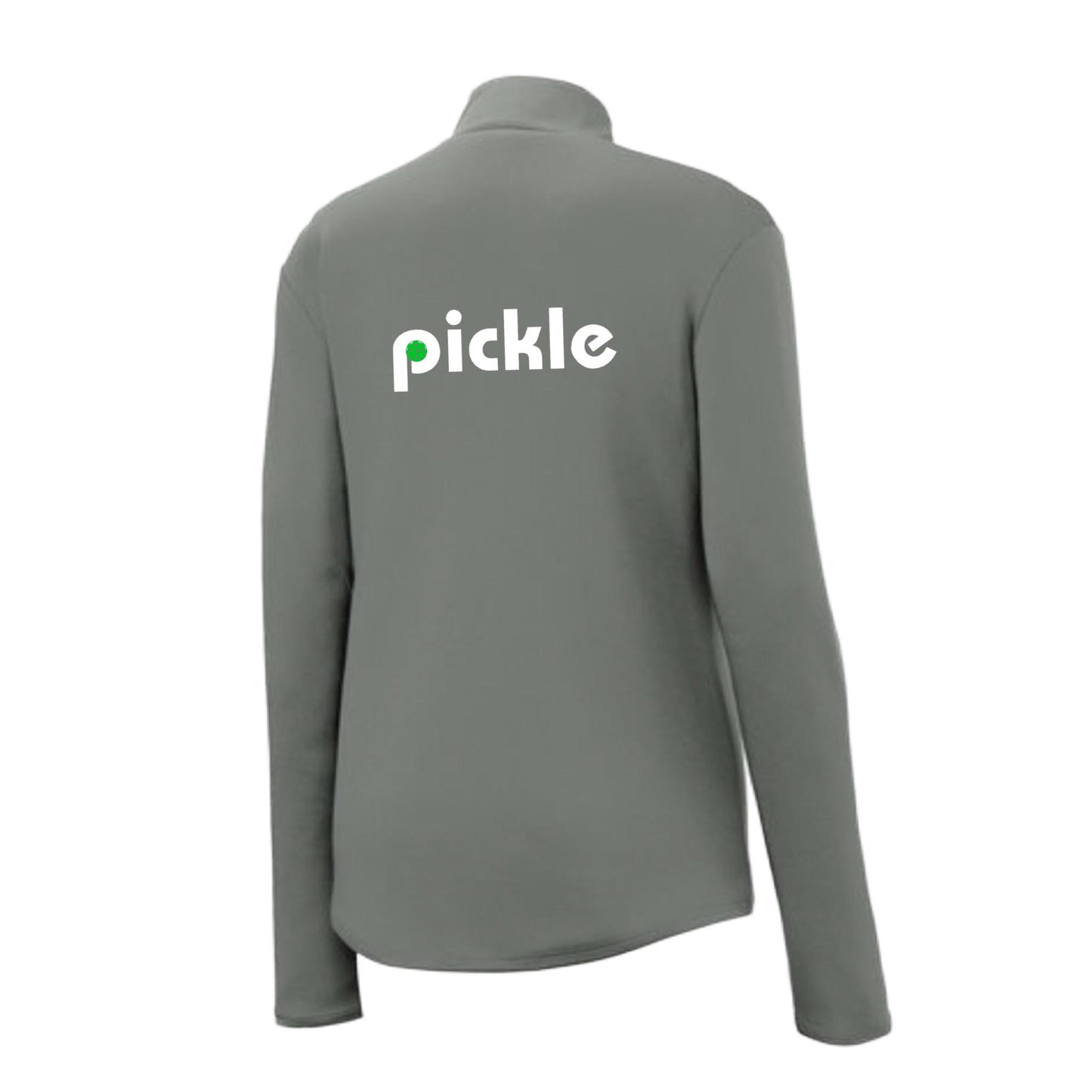 Pickle (Custom) | Women's 1/4 Zip Pullover Athletic Performance Shirt | 100% Polyester