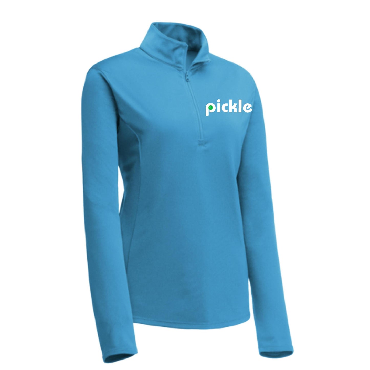 Pickle (Custom) | Women's 1/4 Zip Pullover Athletic Performance Shirt | 100% Polyester