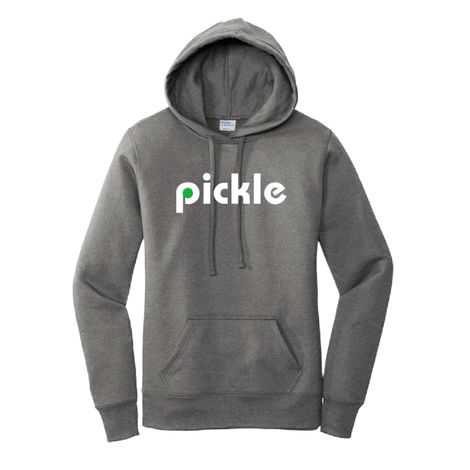 Pickle (Customizable) | Women’s Fitted Hoodie Pickleball Sweatshirt | 50% Cotton 50% Poly Fleece