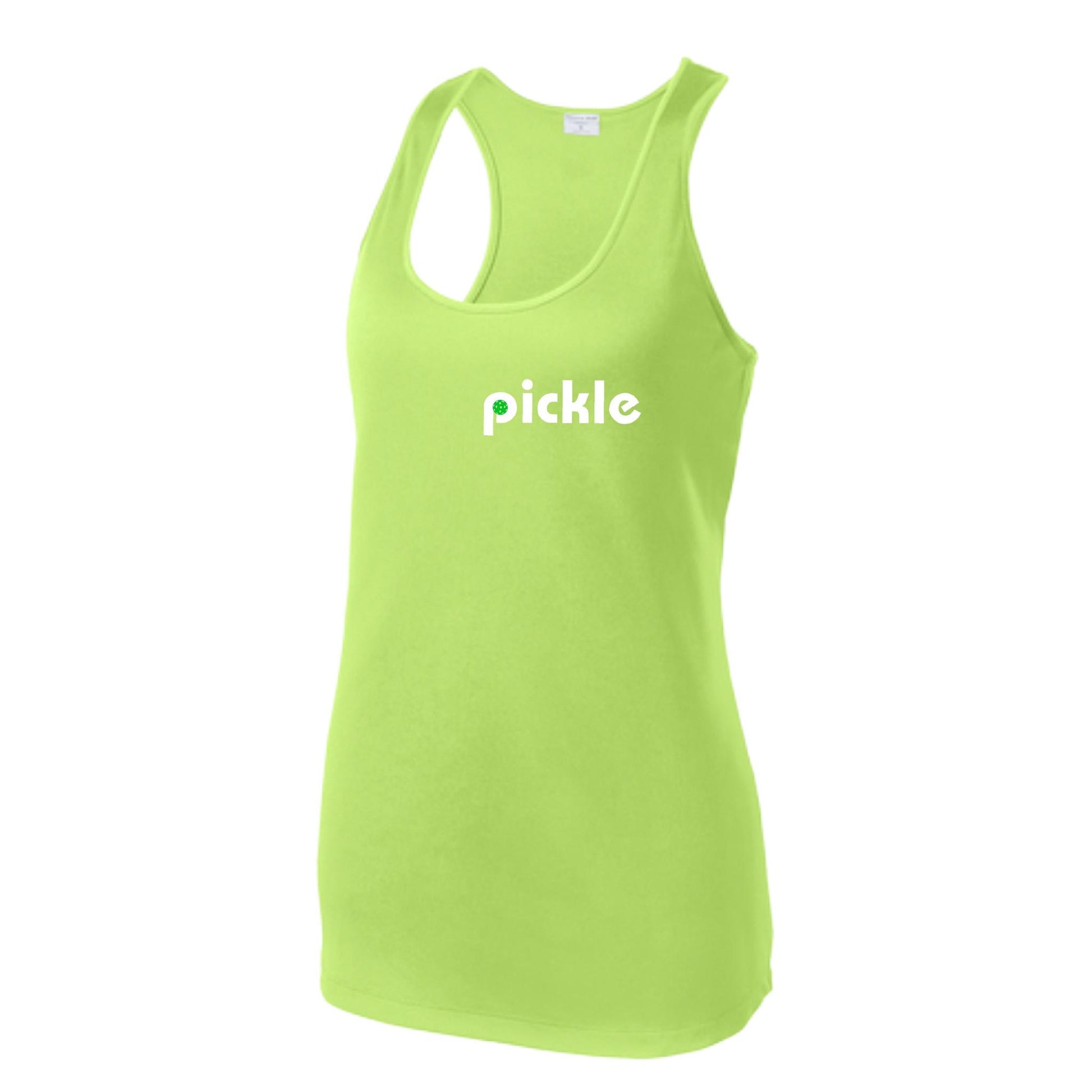 Pickle (Customizable) | Women's Racerback Pickleball Tank | 100% Polyester