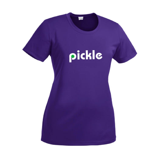Pickle (Customizable) | Women’s Short Sleeve Crewneck Athletic Performance T-Shirts | 100% Polyester