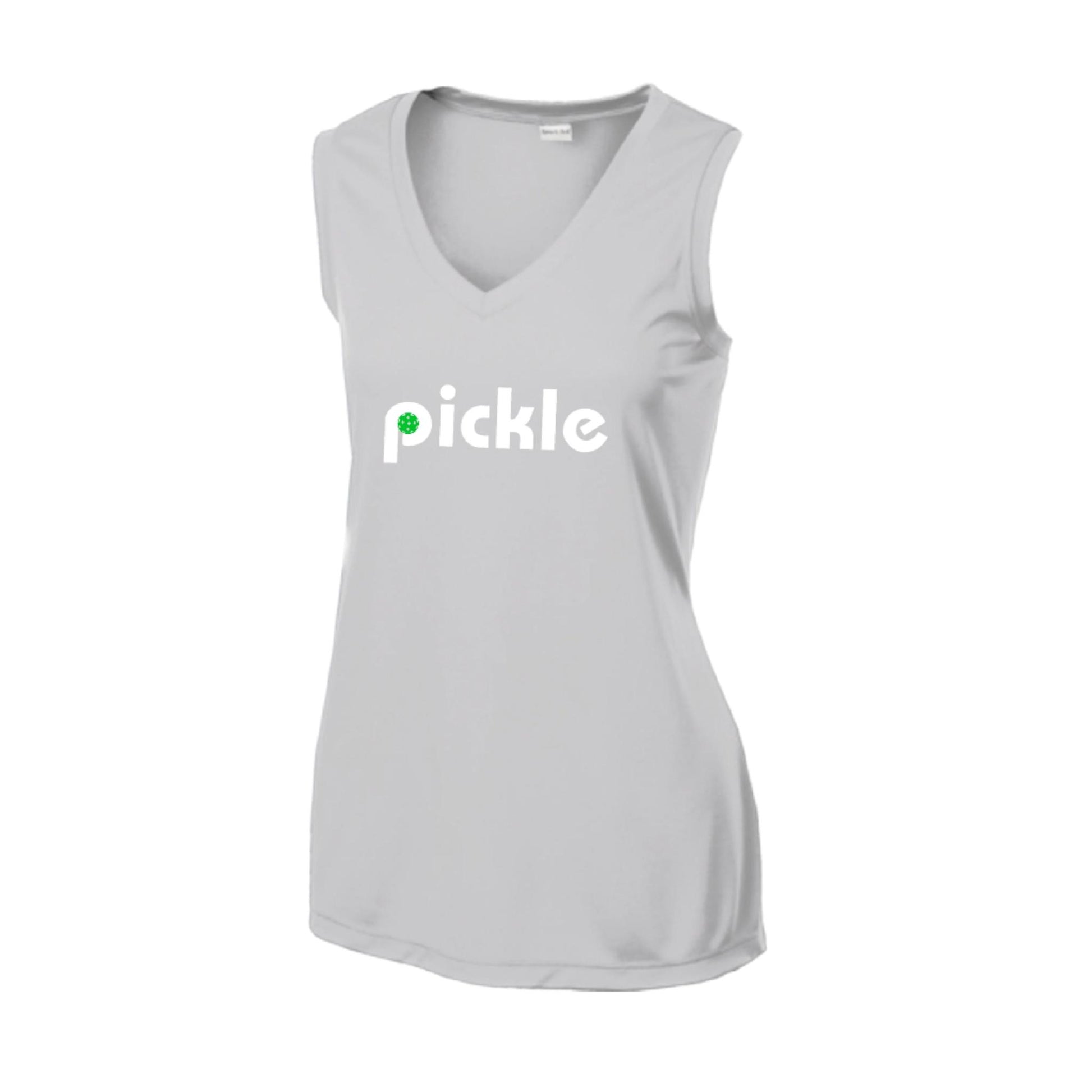 Pickle (Customizable) | Women’s Sleeveless Athletic Performance T-Shirt | 100% Polyester