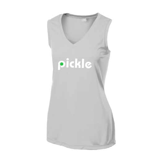 Pickle (Customizable) | Women’s Sleeveless Athletic Performance T-Shirt | 100% Polyester
