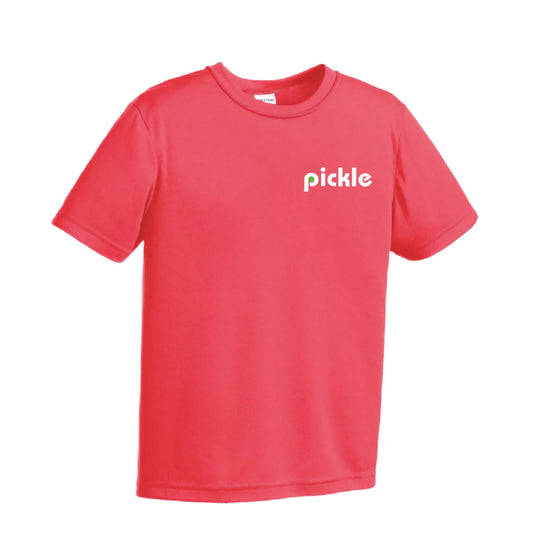 Pickle (Customizable) | Youth Short Sleeve Pickleball Performance T-Shirts | 100% Polyester