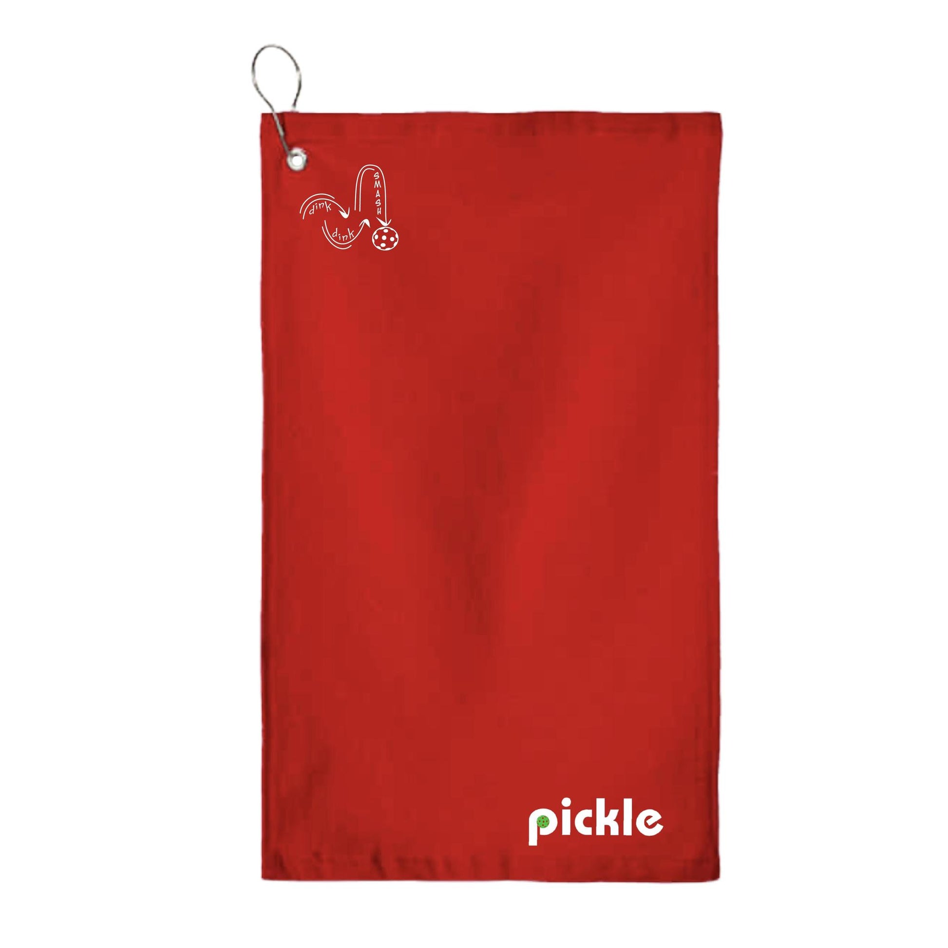 Pickle | Pickleball Court Towels | Grommeted 100% Cotton Terry Velour