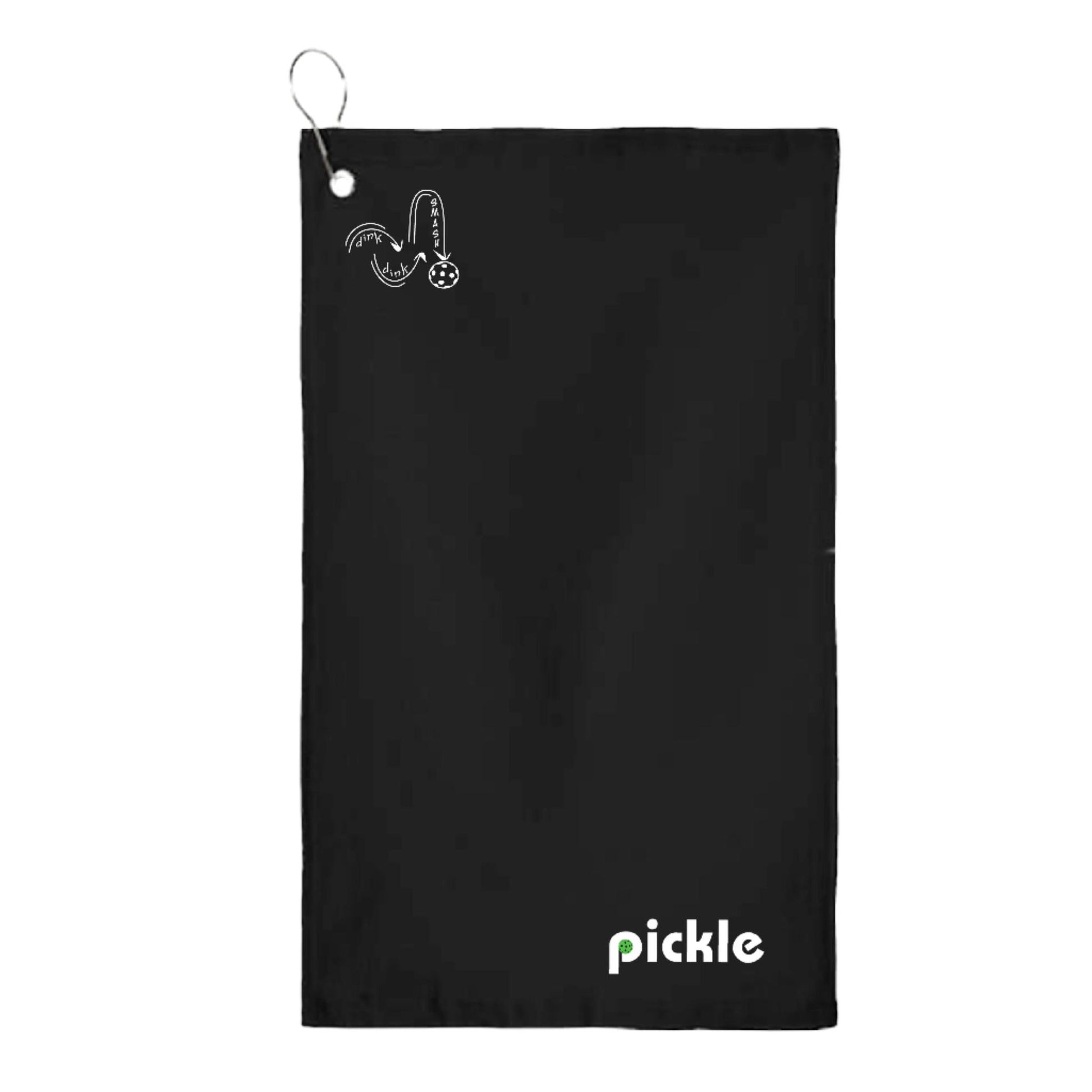 Pickle | Pickleball Court Towels | Grommeted 100% Cotton Terry Velour