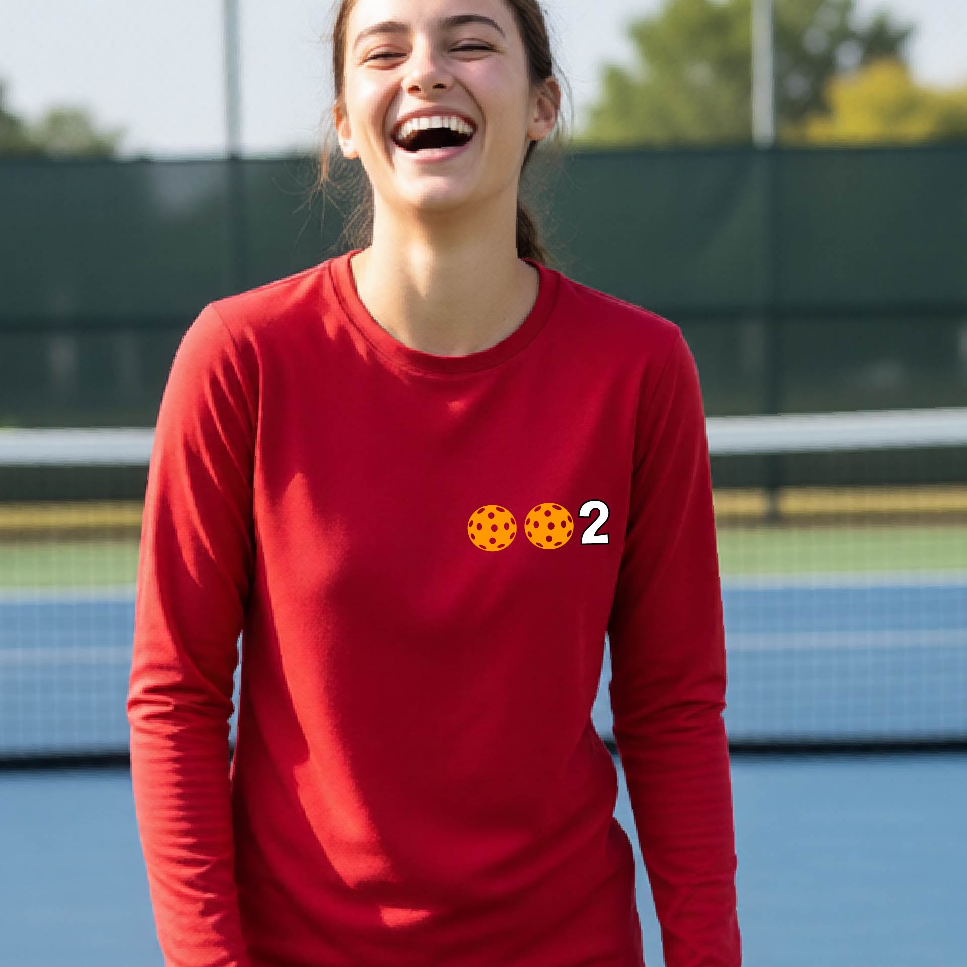 Kids Pickleball Shirt – Youth Athletic Tee for Young Players-Custom 10 Pickleball Colors-Long-Sleeve