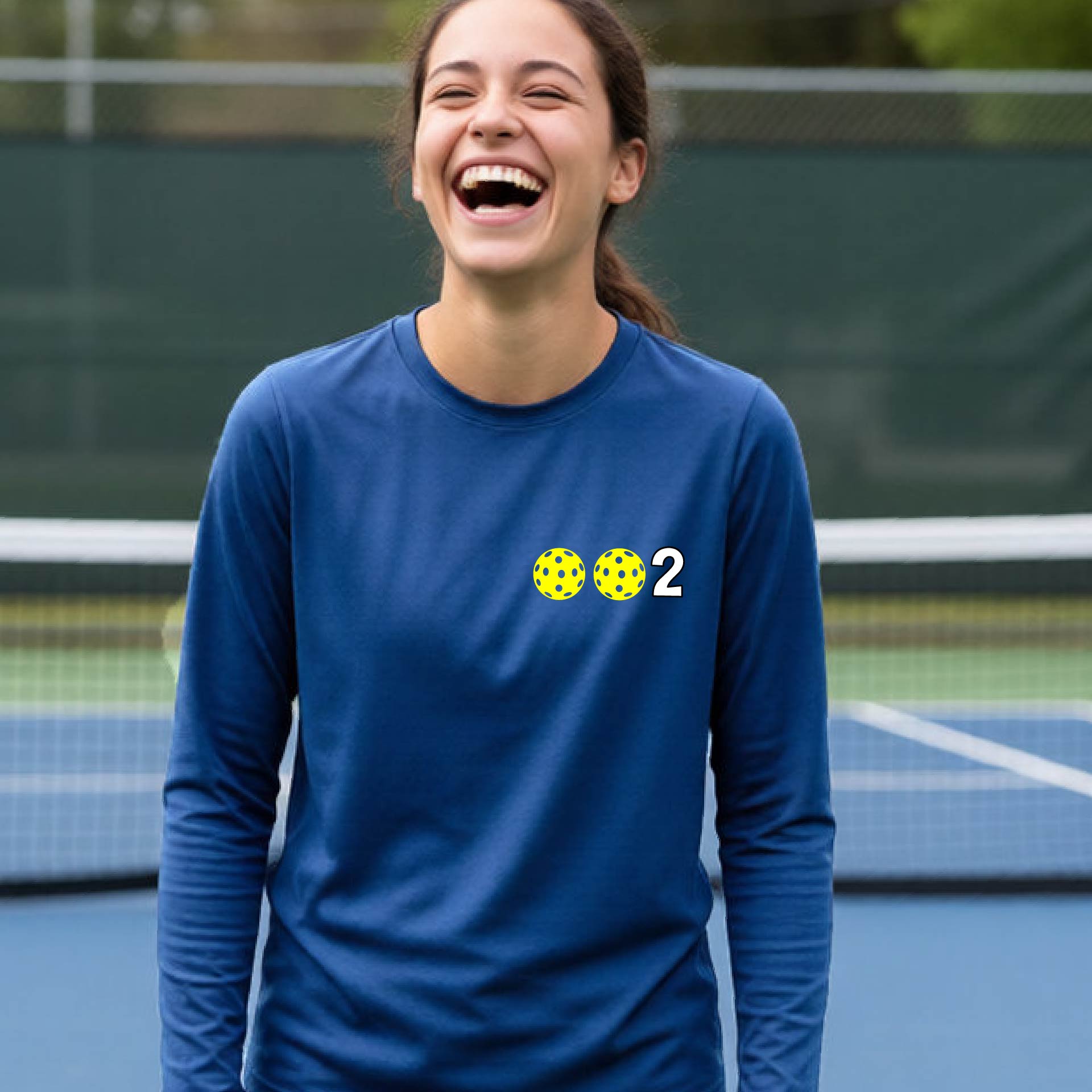 Kids Pickleball Shirt – Youth Athletic Tee for Young Players-Custom 10 Pickleball Colors-Long-Sleeve