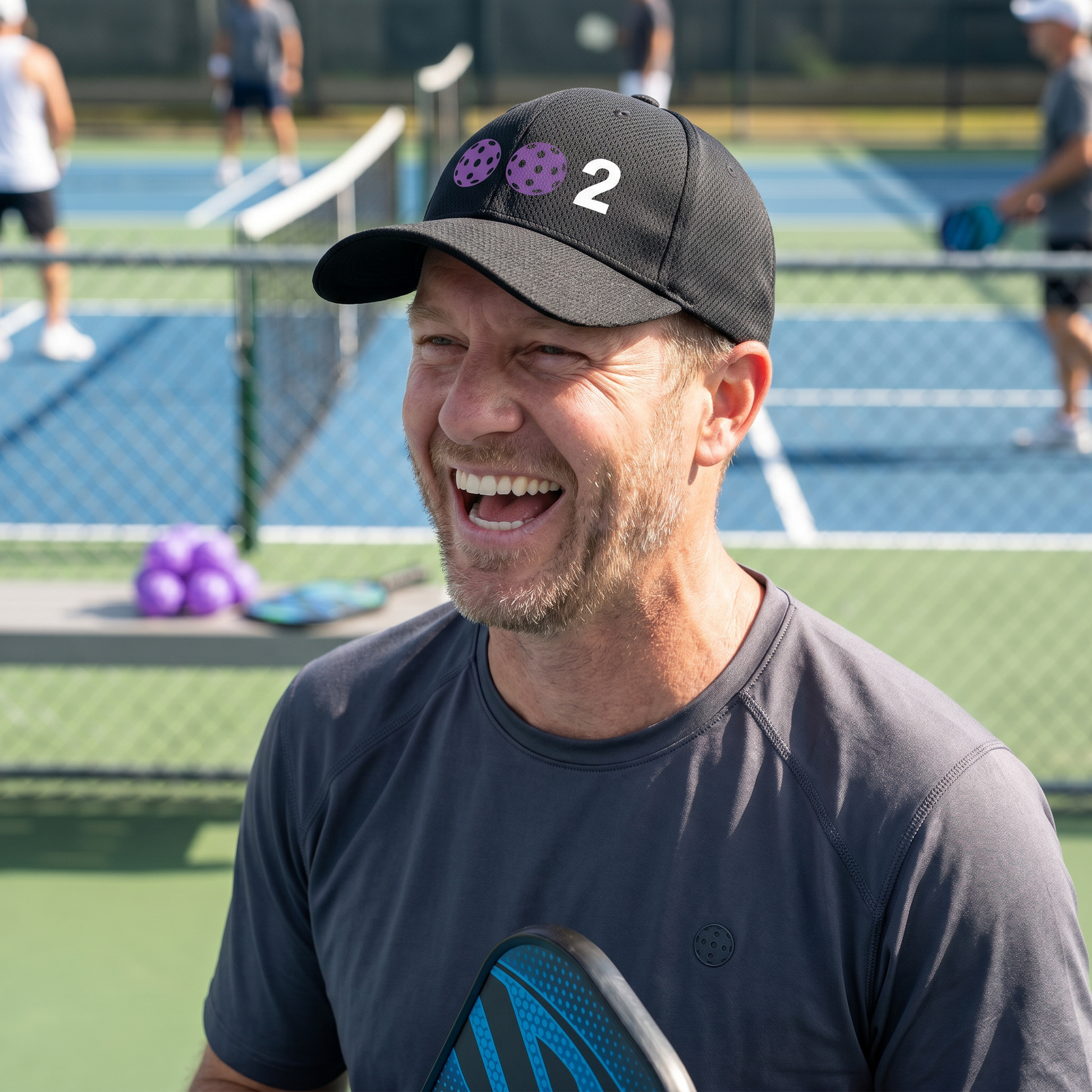 Pickleball Hat – Mid-Profile Cap for Pickleball Players Customizable Pickleball Colors