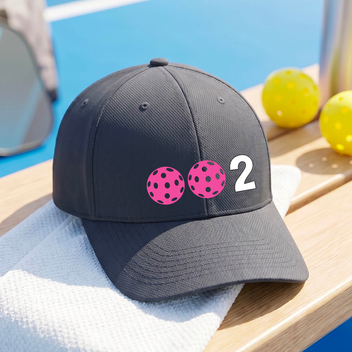 Pickleball Hat – Mid-Profile Cap for Pickleball Players Customizable Pickleball Colors