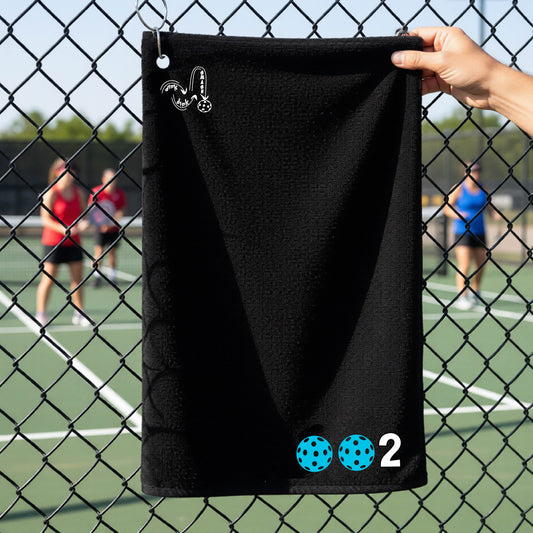 Pickleball Court Towel with Grommet & Hook – Sports Towel - Custom Pickleballs Color