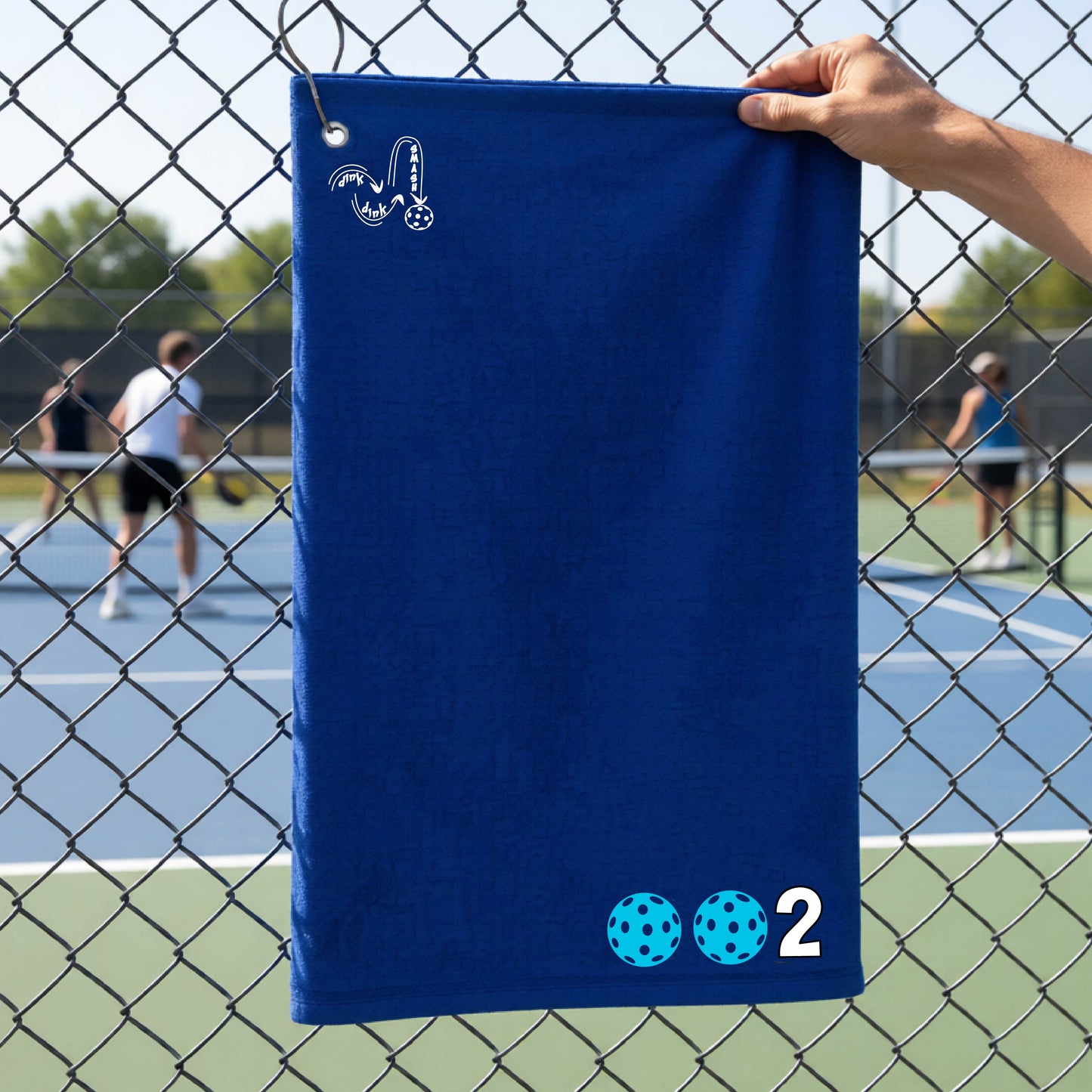 Pickleball Court Towel with Grommet & Hook – Sports Towel - Custom Pickleballs Color