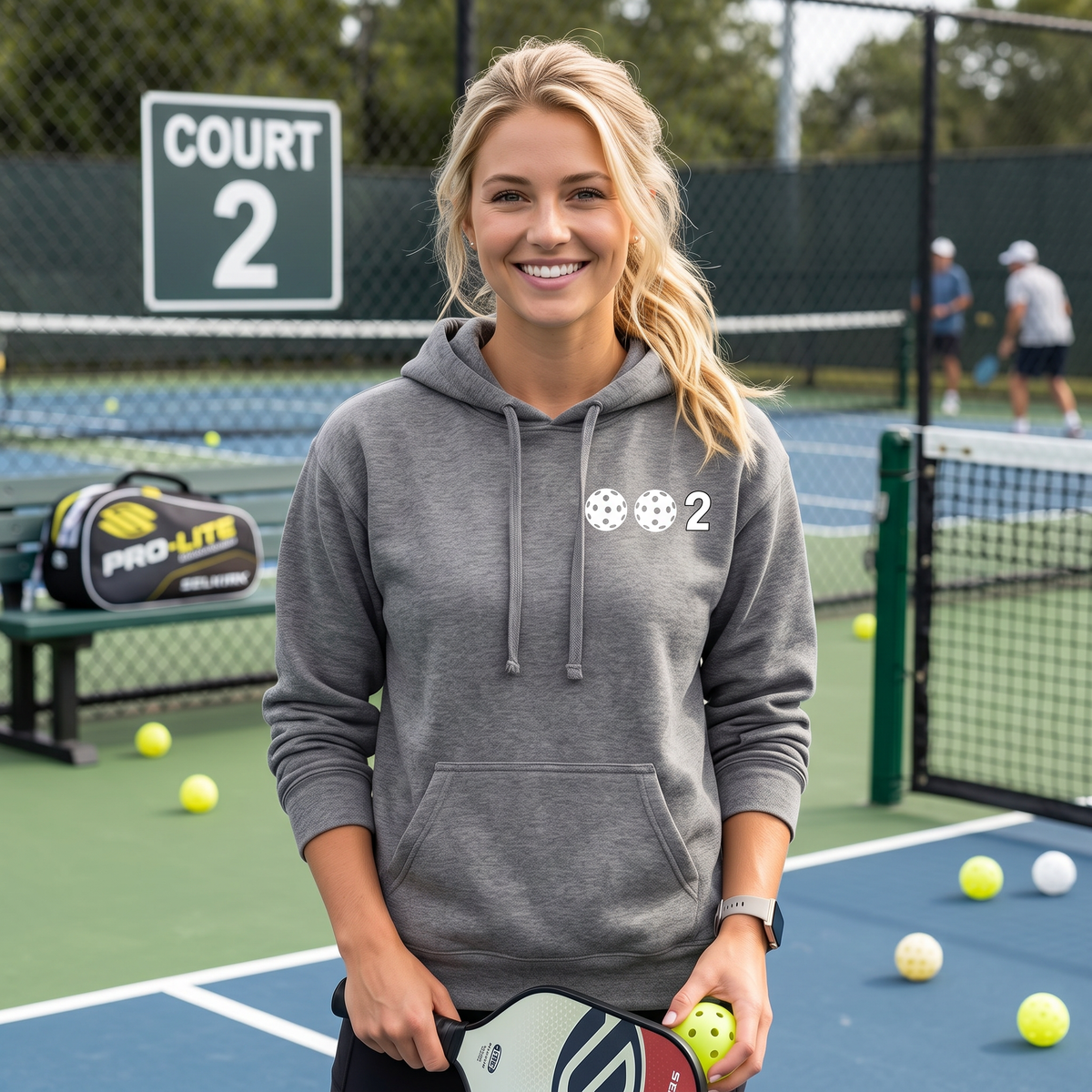 Women’s Pickleball Hoodie – Cozy Athletic Pickleball Sweatshirt - Custom 10 Pickleball Colors