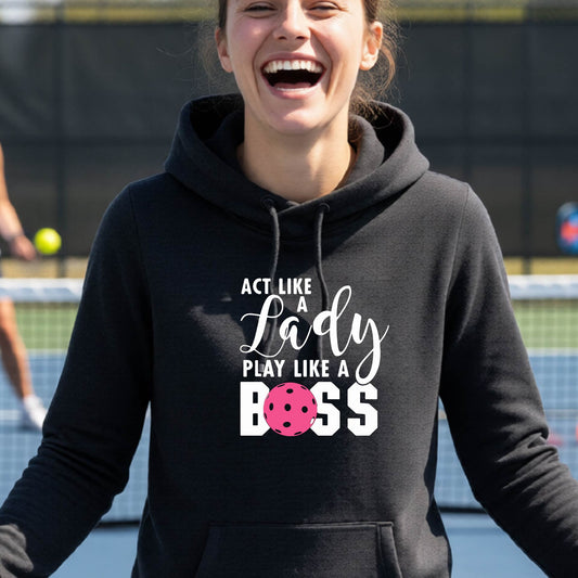 Women’s Pickleball Fitted Hoodie – Fun Gift for Pickleball Players