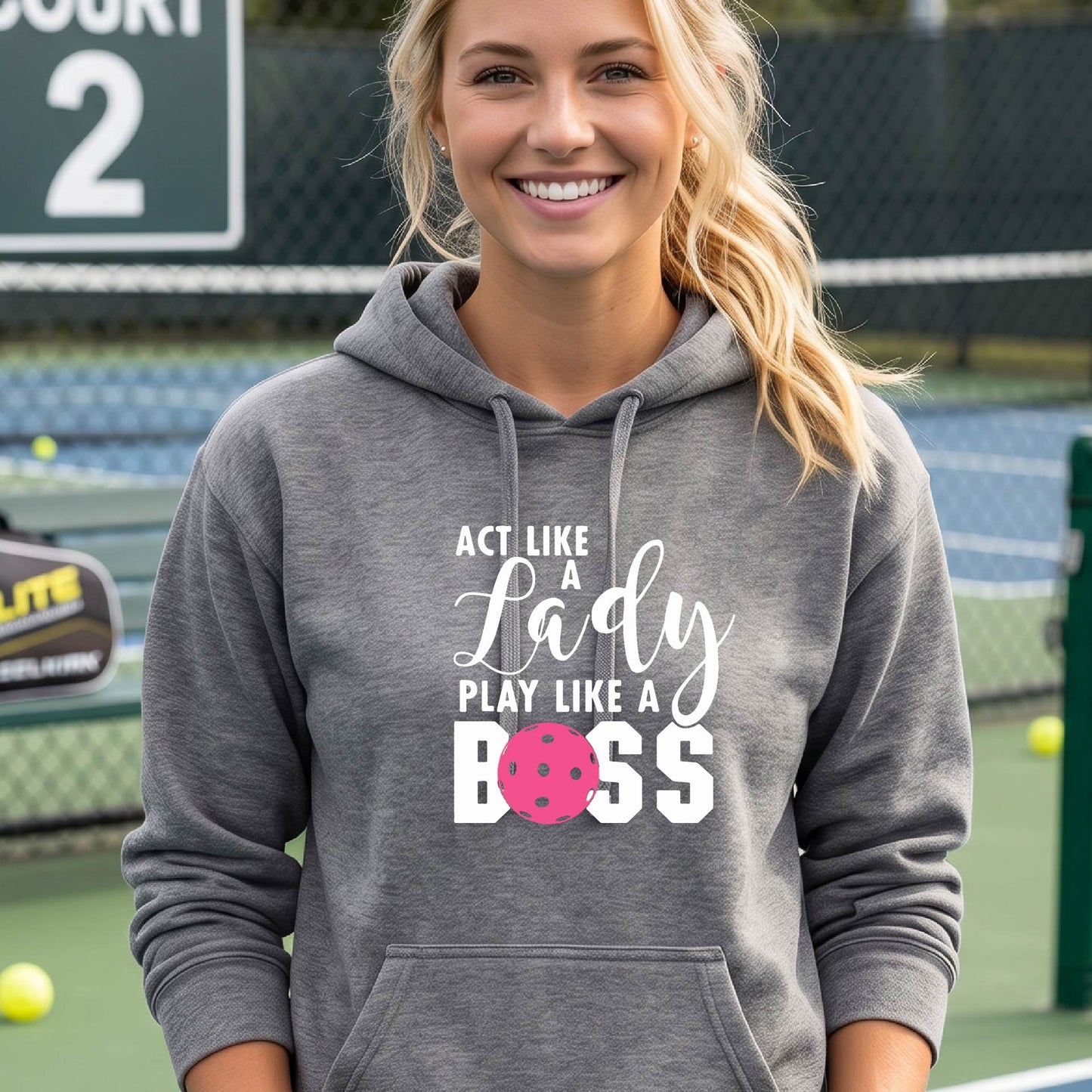 Women’s Pickleball Fitted Hoodie – Fun Gift for Pickleball Players