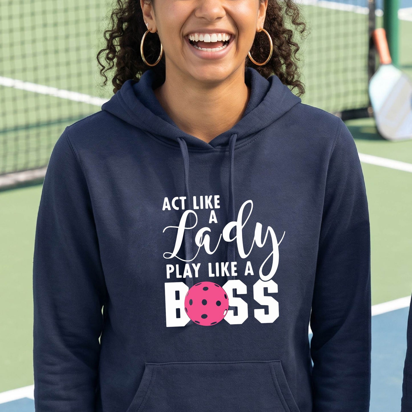 Women’s Pickleball Fitted Hoodie – Fun Gift for Pickleball Players