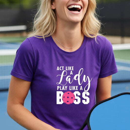 Women’s Pickleball Performance Shirt – Athletic Gift for Players Short-Sleeve